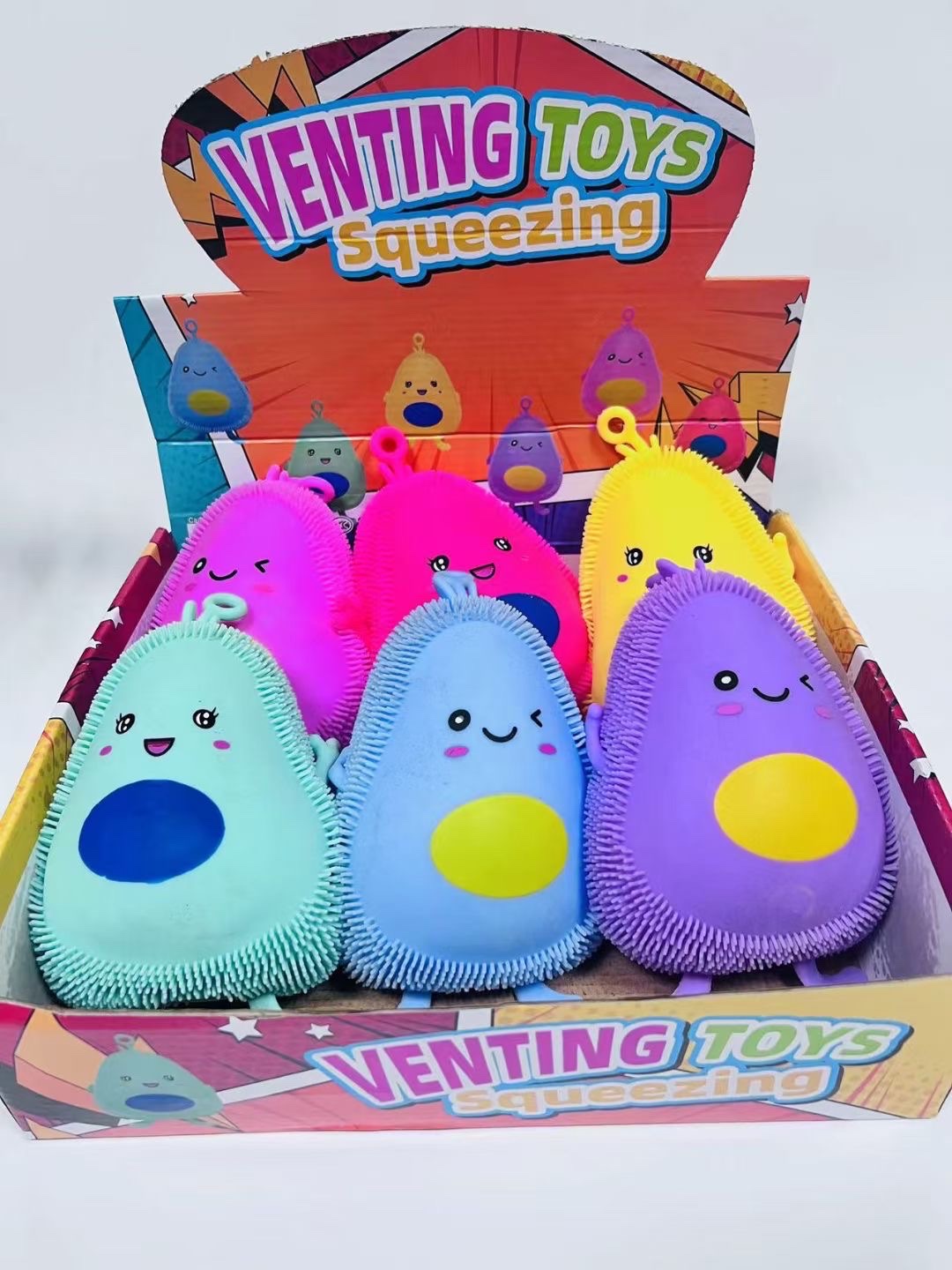 炫彩细毛球发光细毛球发光毛毛球毛毛球闪光毛球，不同的形状不同的造型，晃动一下会发光详情图3