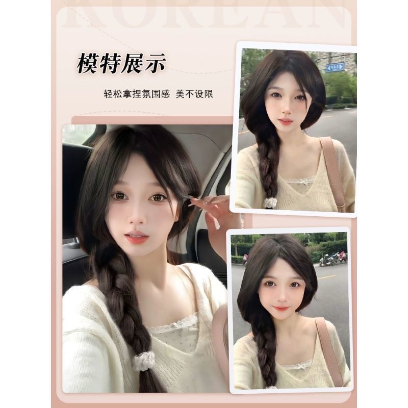 麻花辫子女夏季氛围感甜妹必备麻花辫自然仿真发拳击辫双马尾辫子详情图8