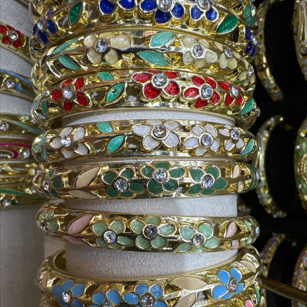 景泰蓝滴油手镯！网红爆款手镯！民族风复古手镯！珐琅彩釉镀金工艺手镯手镯