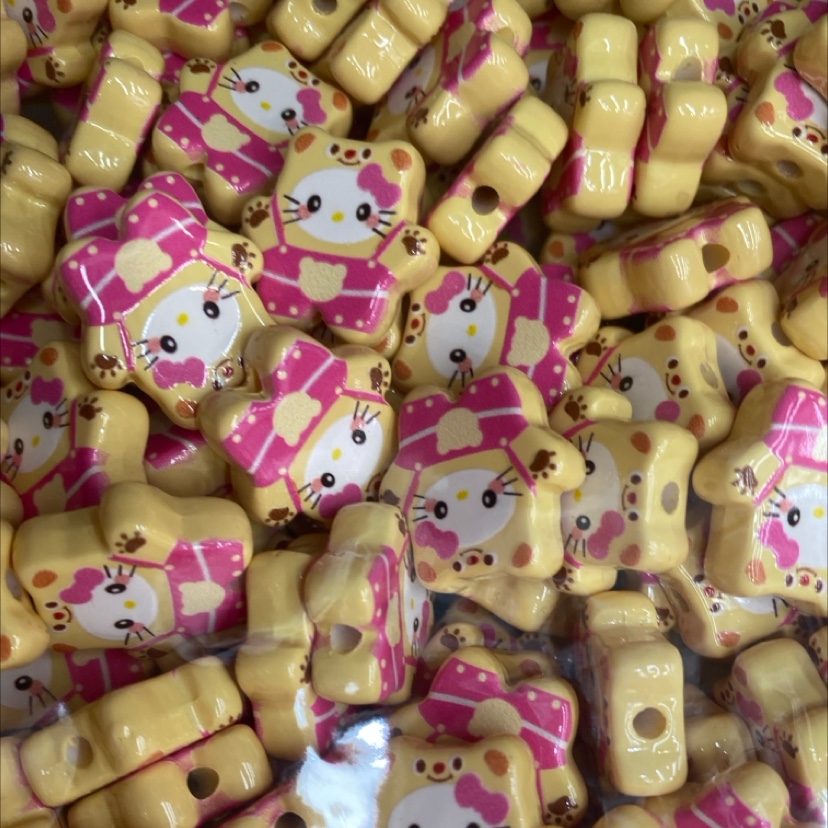 Diy Jewelry Accessories Special Cat Head Bear Print Paint Beaded Pen Accessories Acrylic Accessories Diy Handmade Jewelry Accessories Application Scenario