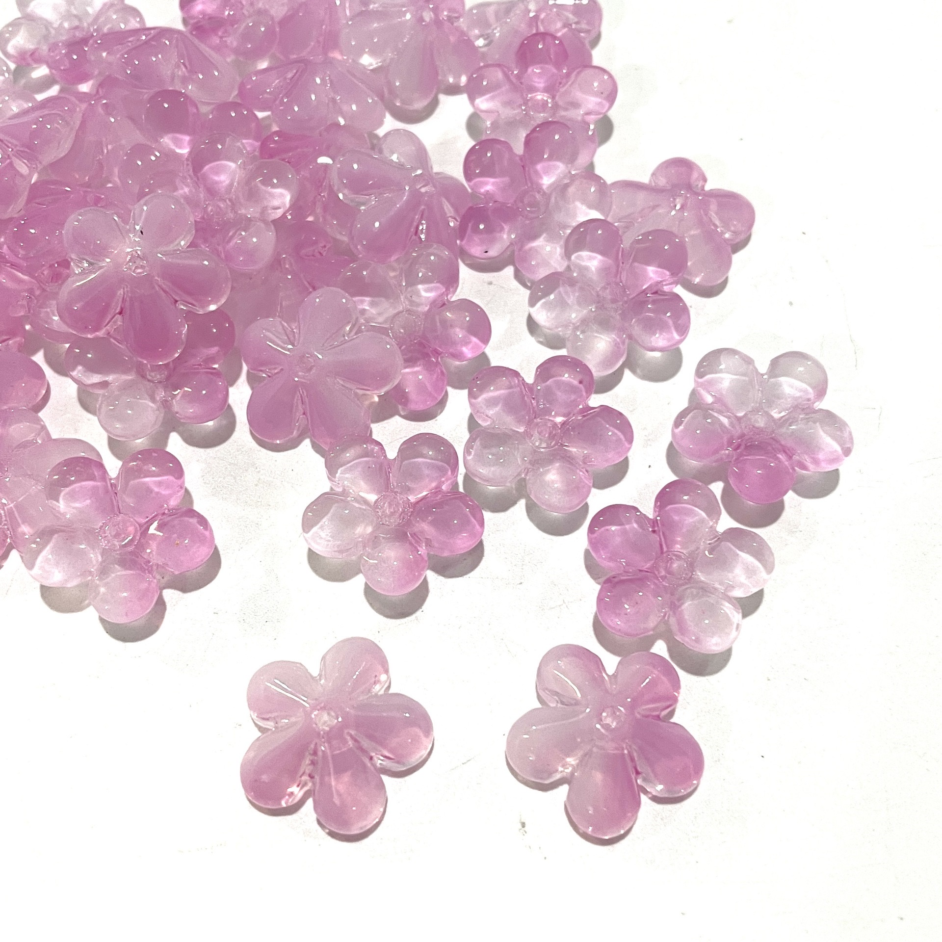 琉璃22mm一整朵花DIY手工琉璃花瓣发簪材料花朵托花蕾心产品图