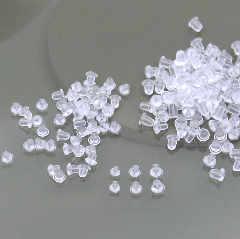 Ear plugs, ear studs, fixed plastic plugs, large plastic plugs