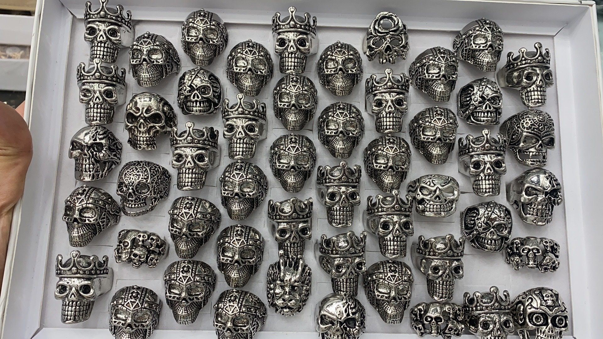 戒指 配莫桑石 高雅不锈钢方盘 餐巾环套装 时尚餐具装饰品