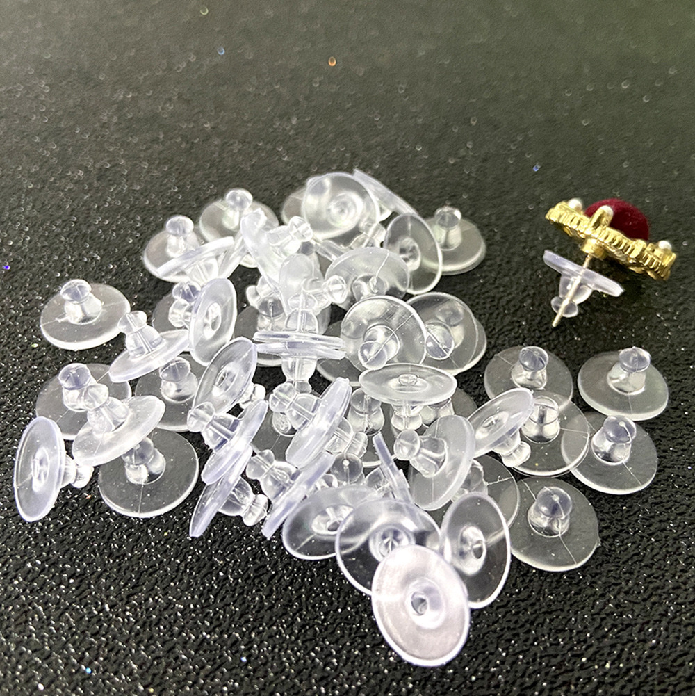 Plastic frisbee ear plugs: Insert plastic plugs at the back of the ear plugs