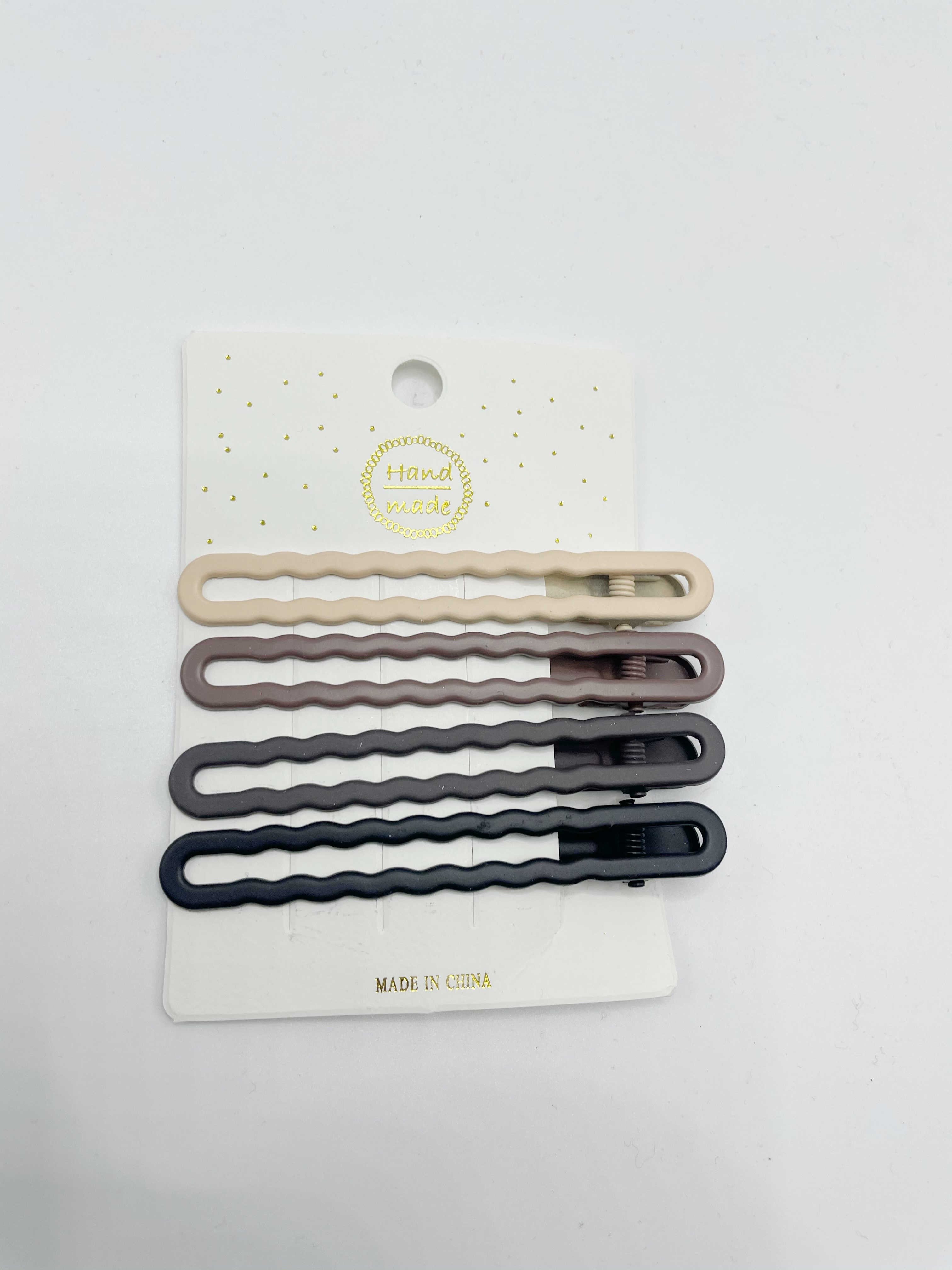 咖色系发夹组合复古气质碎发刘海夹无痕发夹简约发饰边夹厂家批发产品图