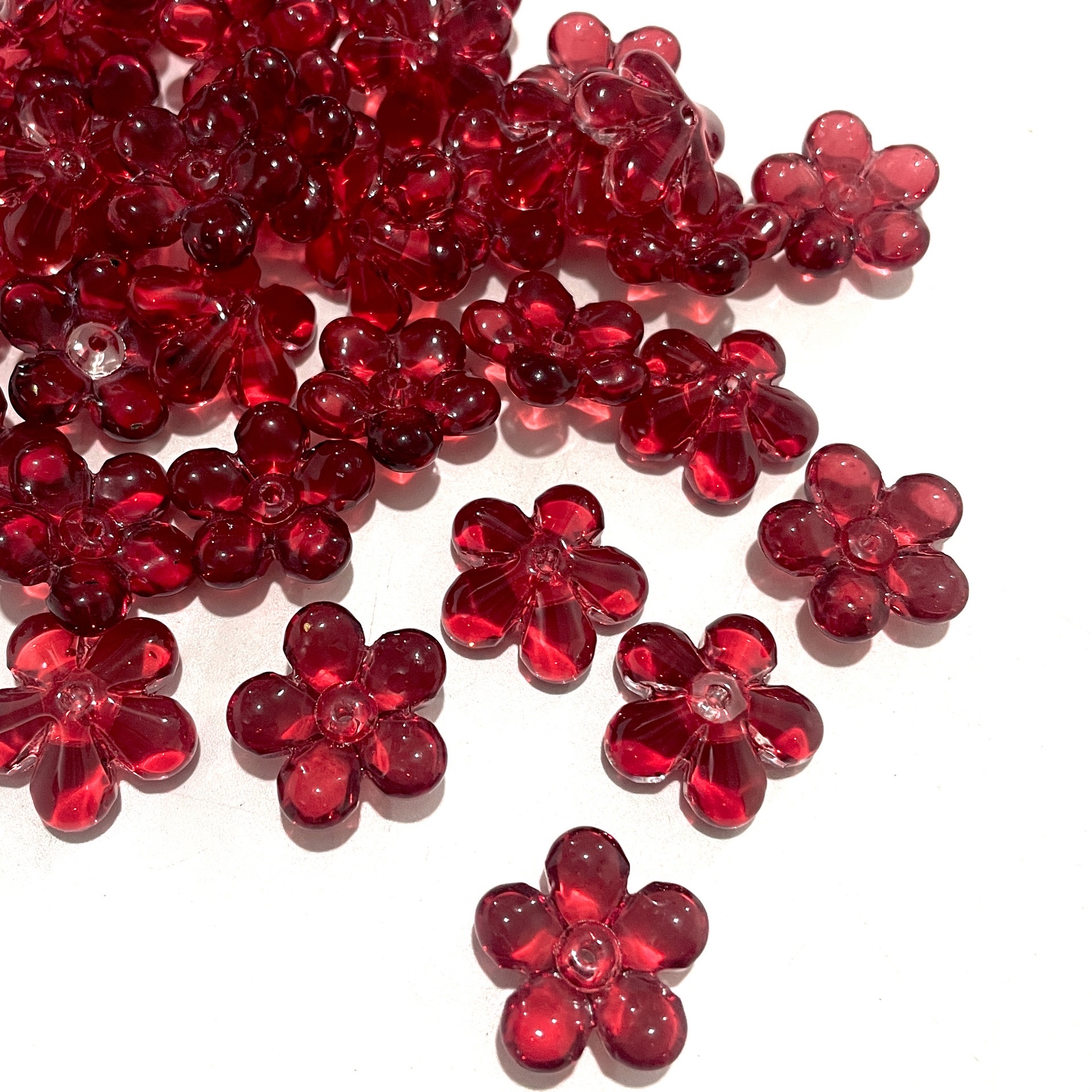 琉璃22mm一整朵花DIY手工琉璃花瓣发簪材料花朵托花蕾心细节图