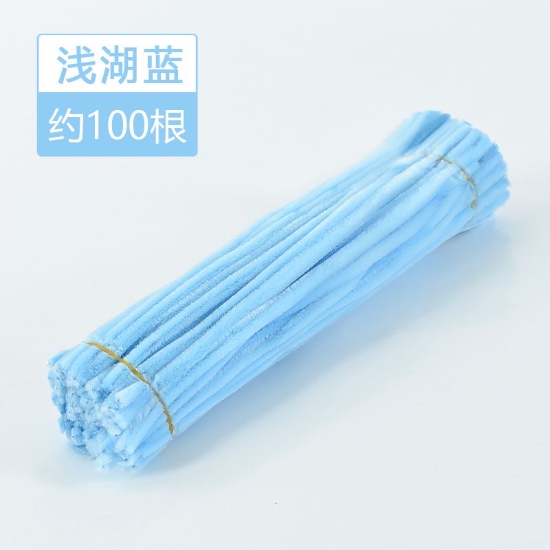 diy Twisty stick children's kindergarten handmade toy materials: ultra-dense wool roots and wool strips mixed in handmade plush strips Specification image