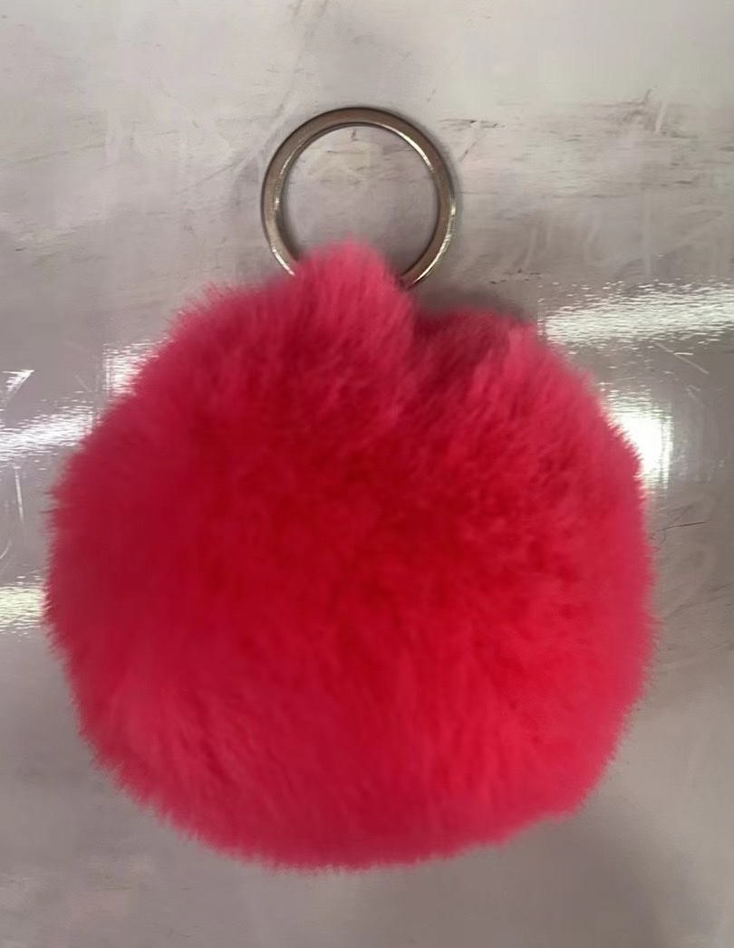 唐卡艺术手机链水貂毛球挂件 精致钥匙挂件 手机装饰配件 时尚潮流小物