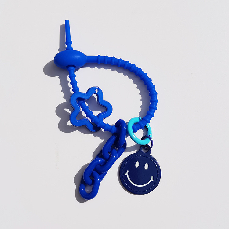 糖果色双面金属笑脸钥匙扣可爱挂件小饰品 钥匙扣钥匙扣挂件详情图12