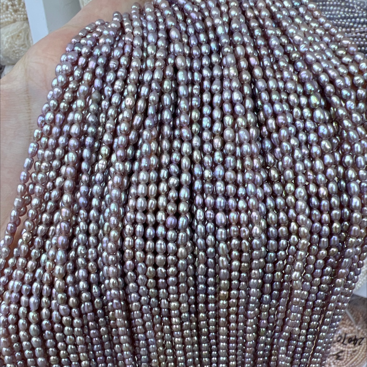 Millet beads 2-3mm purple