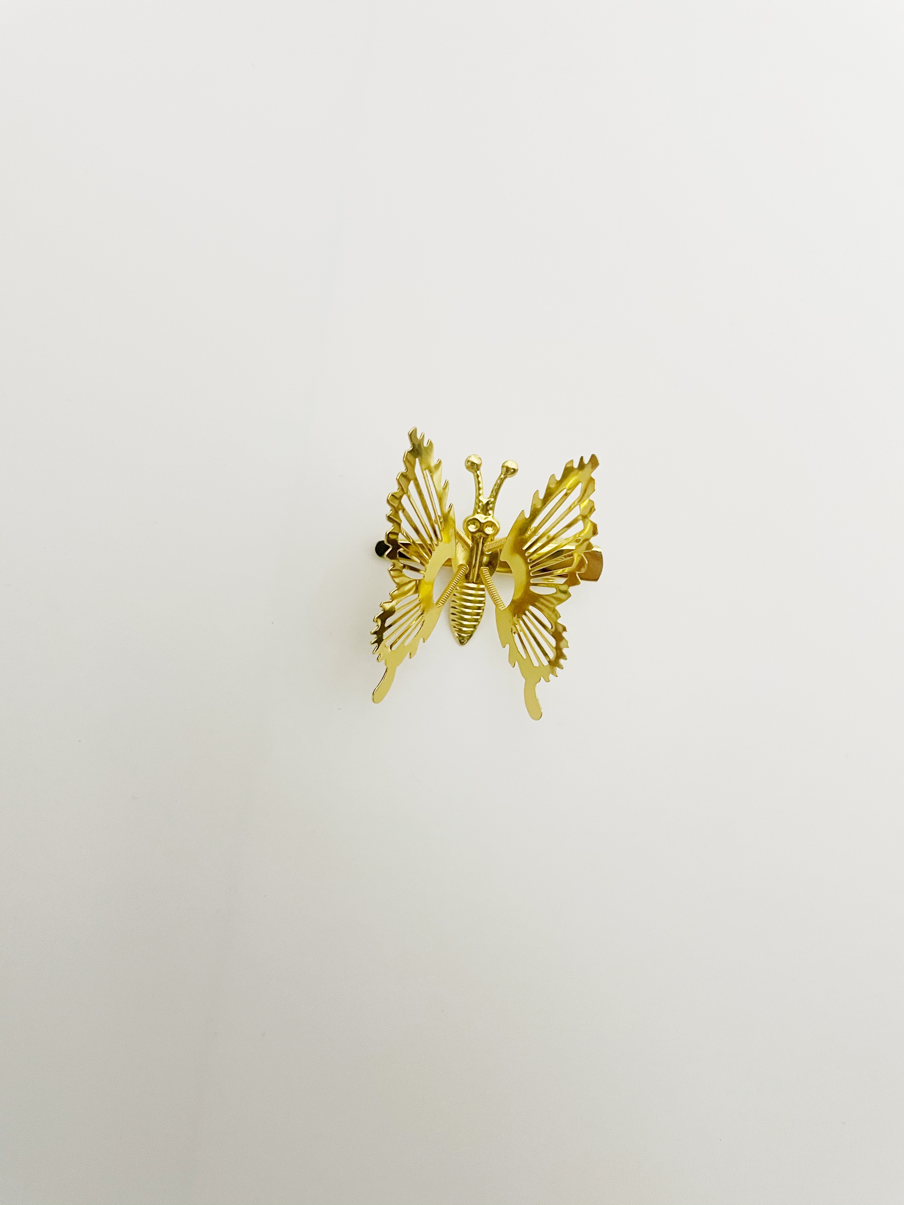 发夹女韩版古风会动蝴蝶流苏弹簧扑棱蛾子发饰发卡侧边簪子头饰潮发饰创意饰品白底实物图
