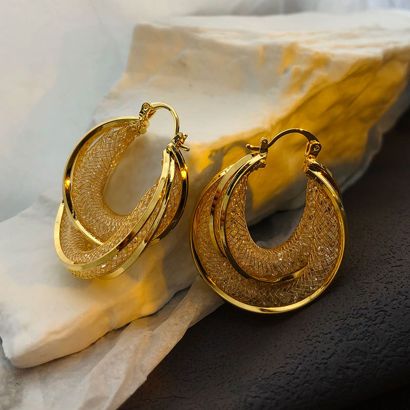 欧美大气夸张耳扣 气质大气耳饰耳坠 亚马逊跨境电商供货耳环女