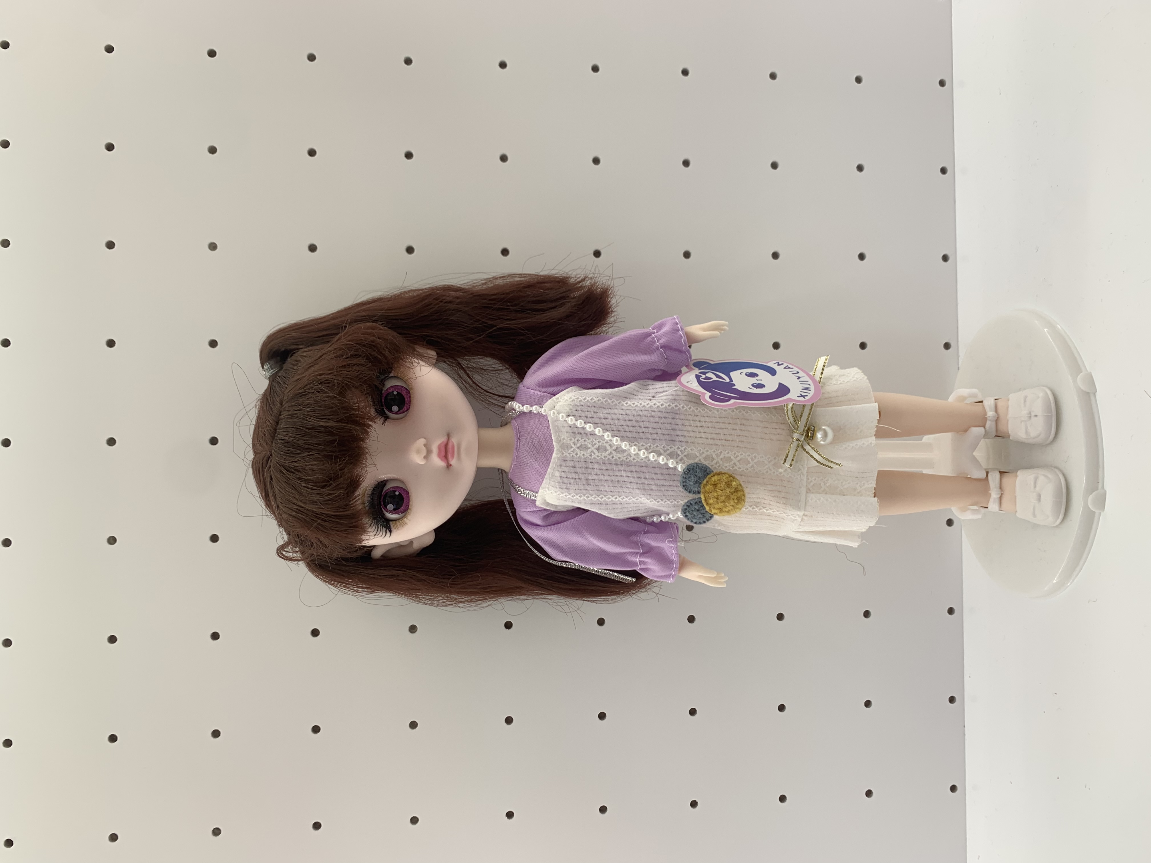 32cm music Barbie keychain, pvc simulation doll, Bubble Mart blind bag doll, girl toy gift