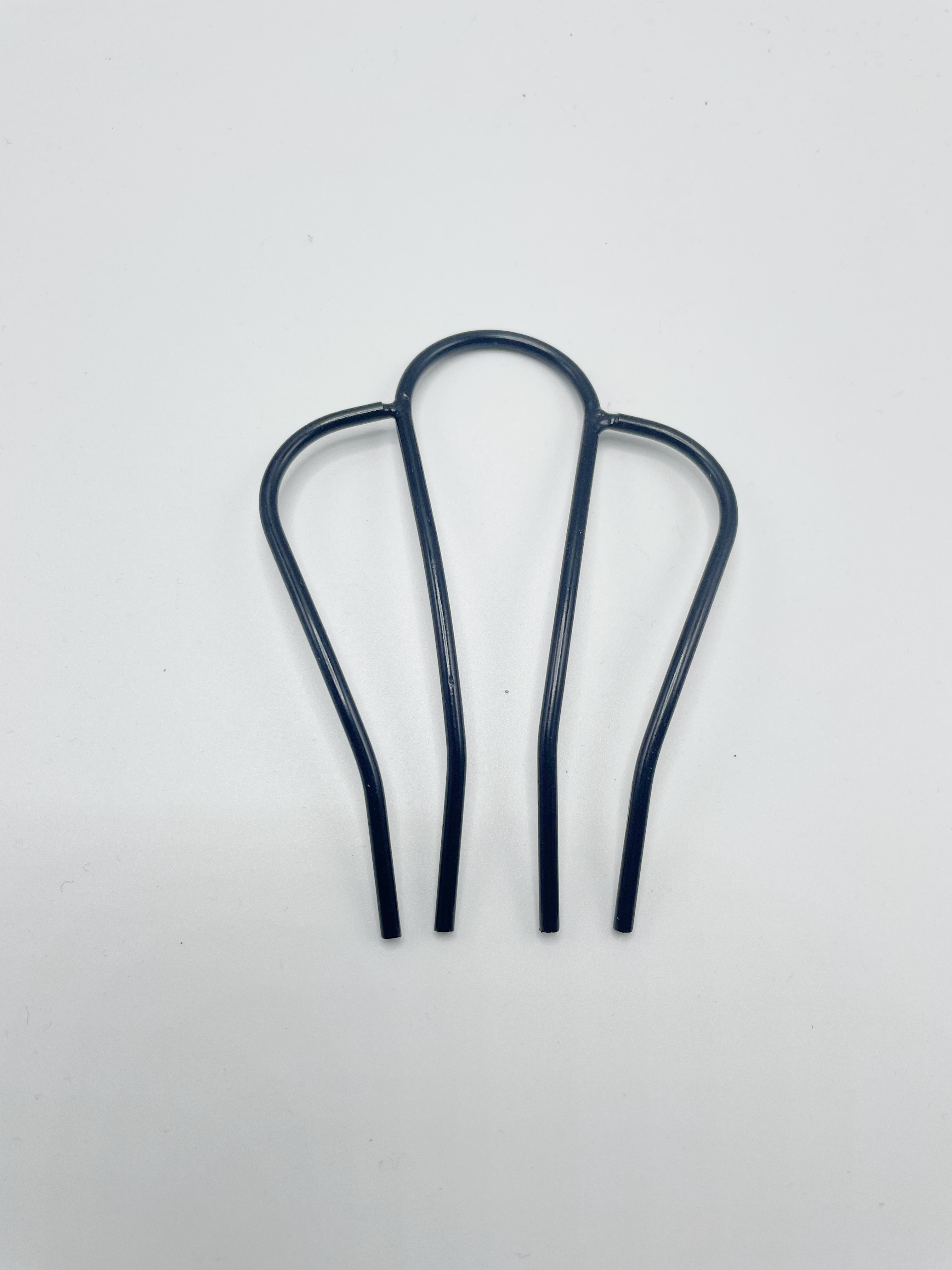 丸子头盘发神器女古风汉服发簪插梳铁质黑色简约发插头饰厂家批发产品图