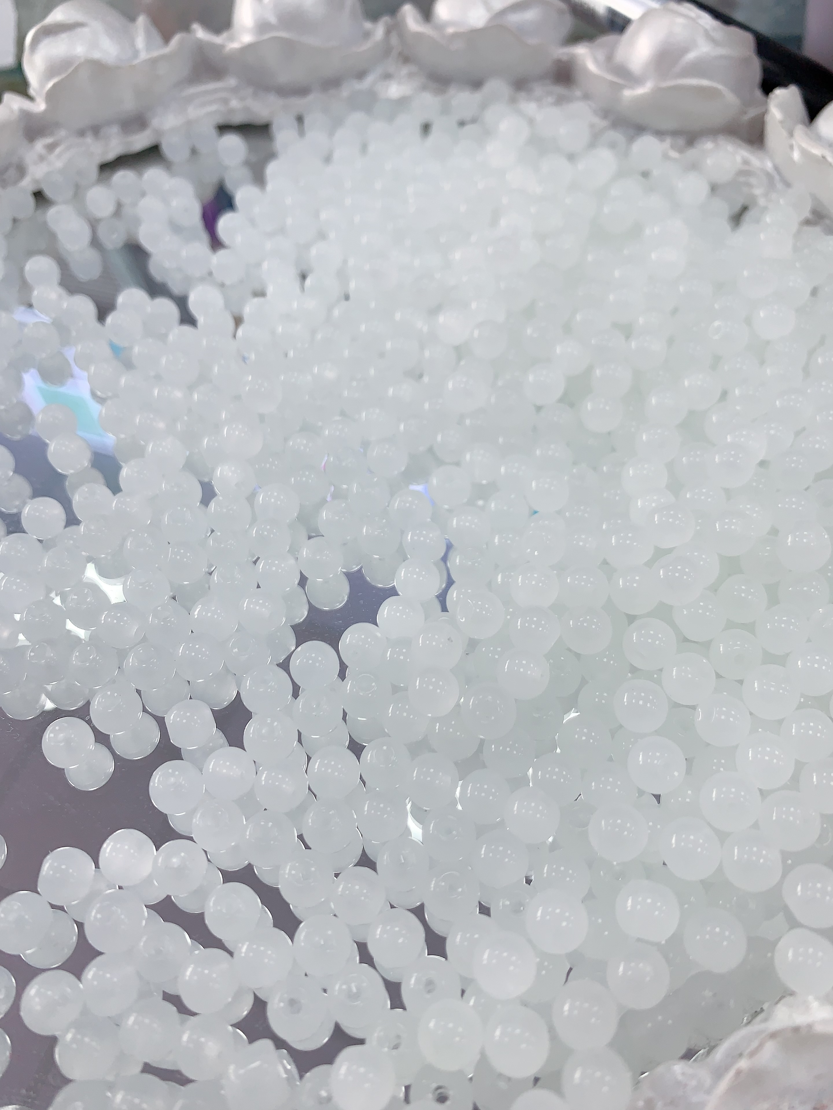 6mm本色不掉色玻璃珠手工DIY串珠配件DIY串珠瑞坤饰品