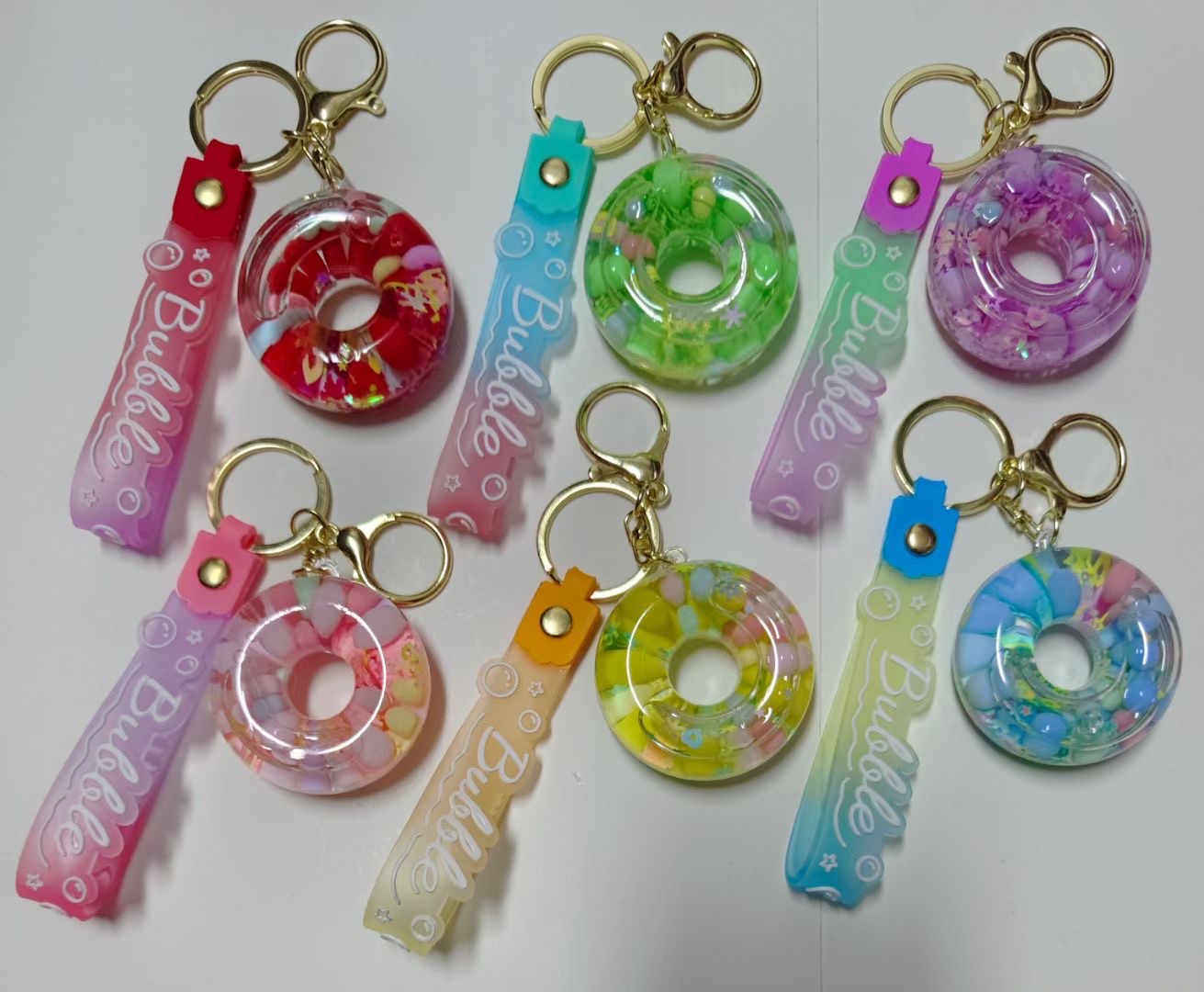 卡通入油钥匙扣 精致实用钥匙链 钥匙扣挂件 时尚潮流车载装饰品