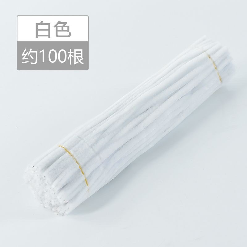 diy Twisty stick children's kindergarten handmade toy materials: ultra-dense wool roots and wool strips mixed in handmade plush strips detail image 3