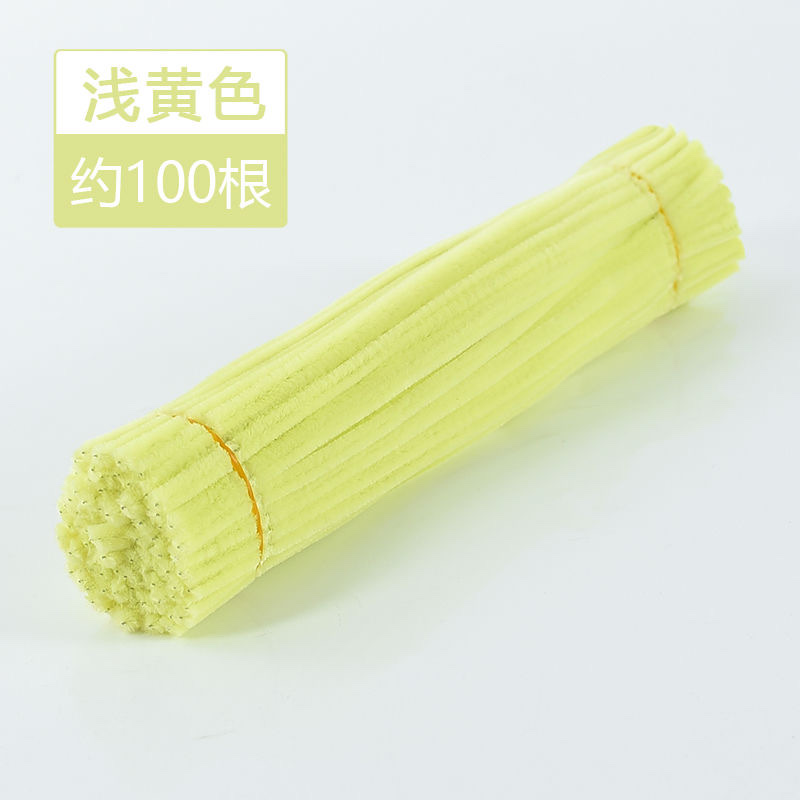 diy Twisty stick children's kindergarten handmade toy materials: ultra-dense wool roots and wool strips mixed in handmade plush strips Application Scenario