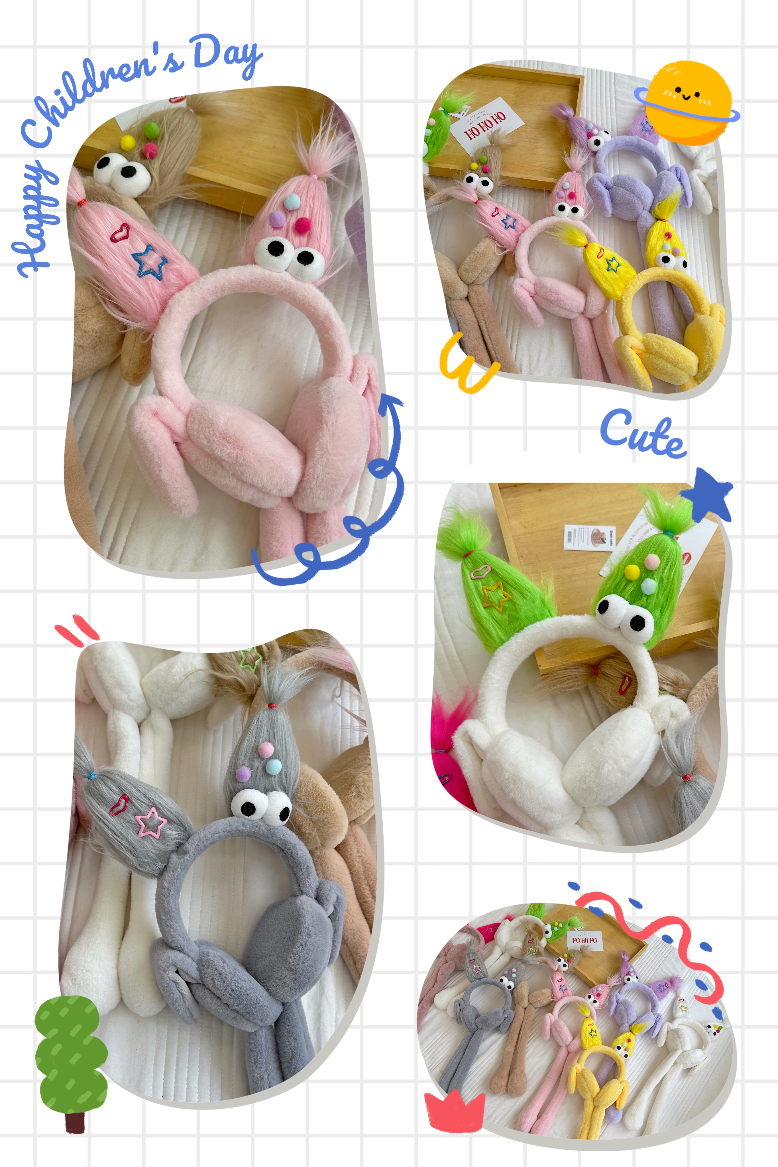Air Bag Earmuffs That Move The Ears. It's A Cute, Fun Thing To Keep Warm With Sound Application Scenario