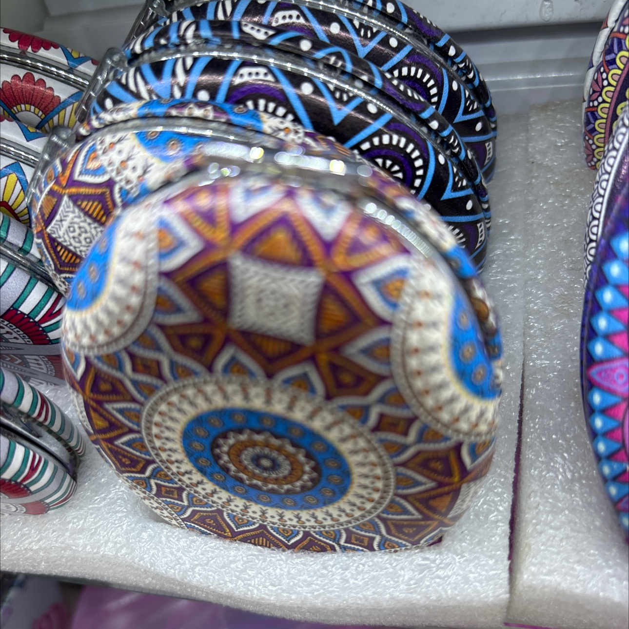 民族风化妆镜迷你化妆镜小可爱PU化妆镜随身便携简约美容小镜子折叠创意迷你双面圆补妆小镜子迷你手持翻盖折叠方形简约卡通随身详情图7