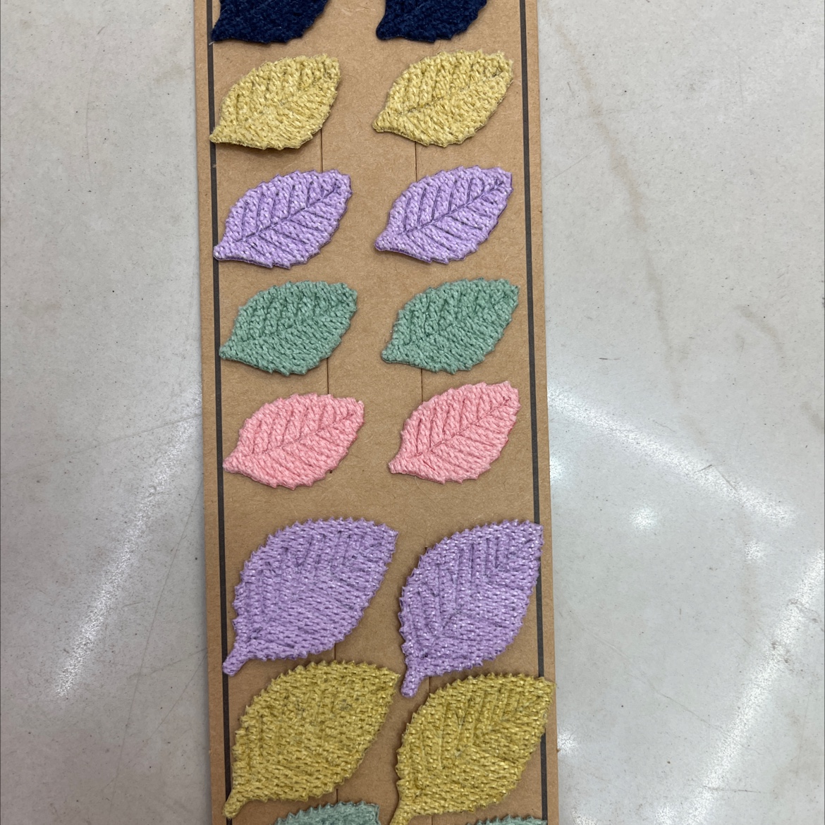 韩版毛线超声波压花叶子diy发饰服装辅料配件细节图