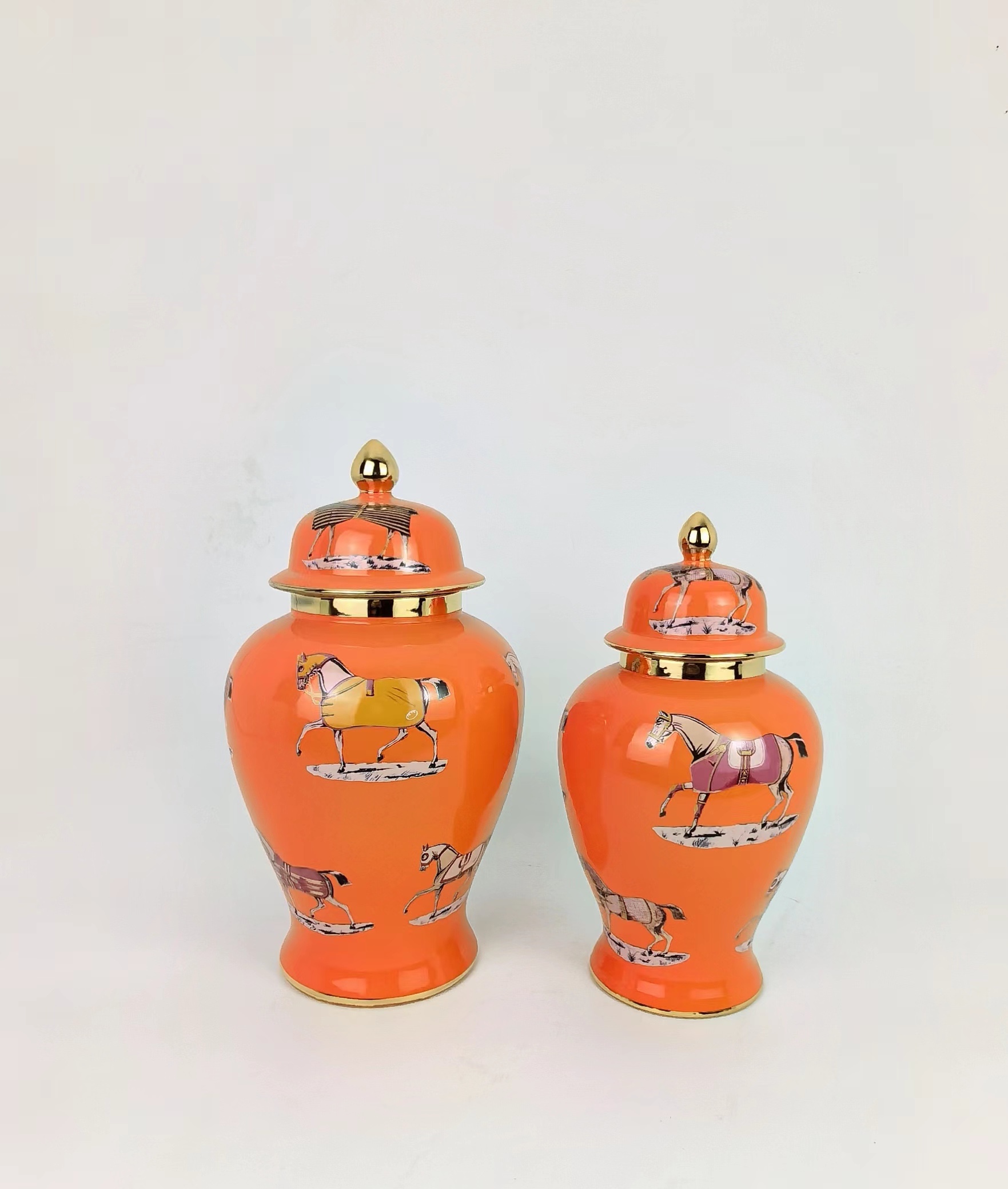 复古茶叶罐陶瓷密封罐大容量储存罐家用客厅创意收纳盒防潮家居用品装饰陶瓷罐详情图2