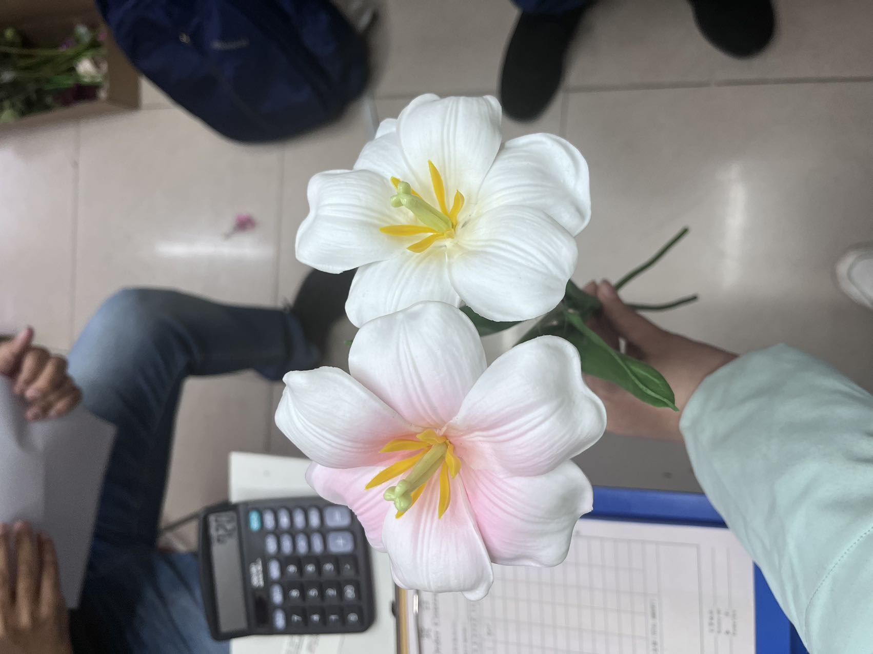 假花仿真花人造花逼真 手感pu开口郁金香 