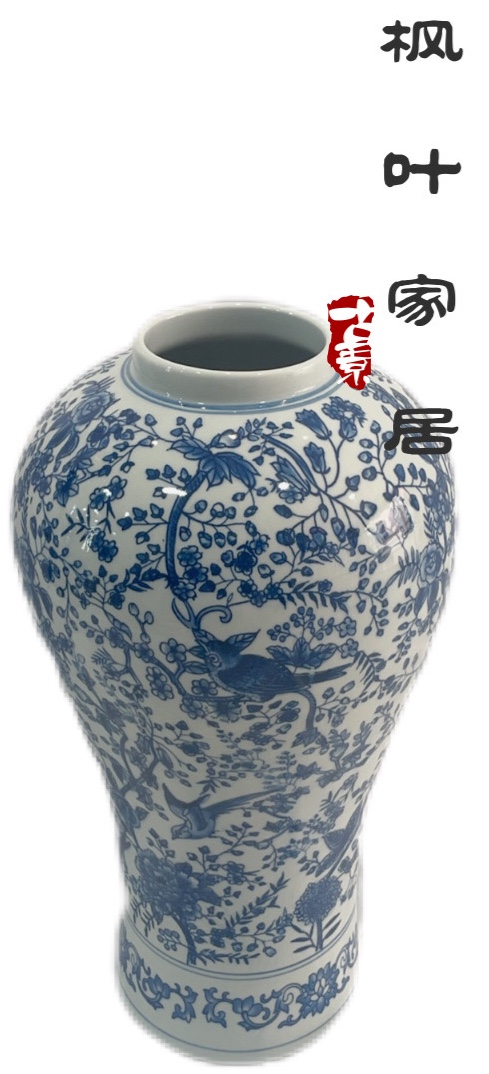 陶瓷器青花瓷花瓶客厅装饰花瓶家居工艺品瓷器罐插花装饰花瓶家居摆件产品图