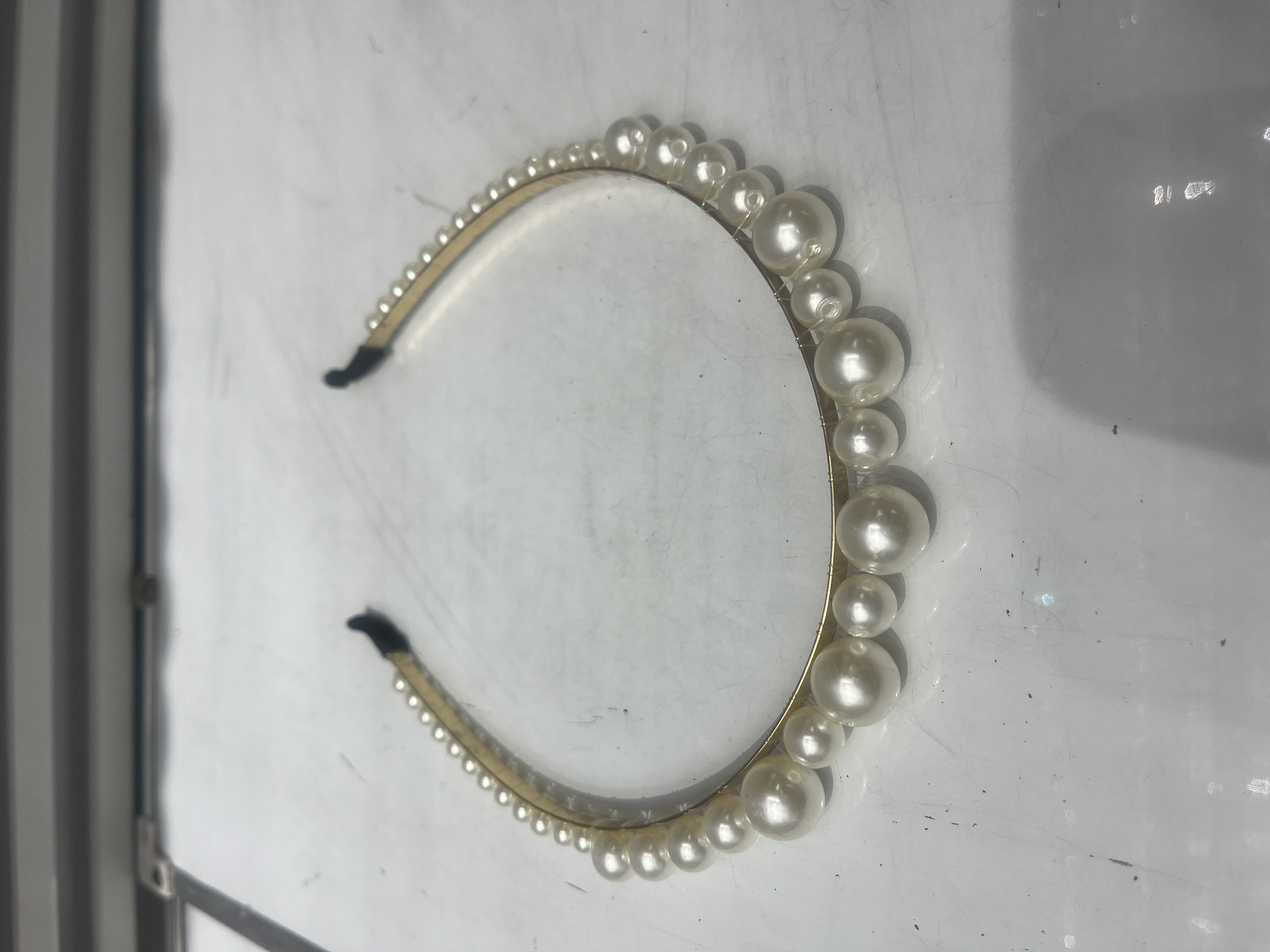 大珍珠  小珍珠 发箍头扣  珍珠流行发箍发光发箍水晶发箍