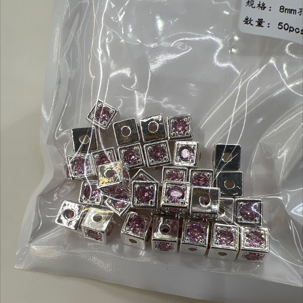 Copper bead diy handmade necklace and bracelet accessories, real gold color retention diy jewelry accessories, jewelry accessories zircon Application Scenario