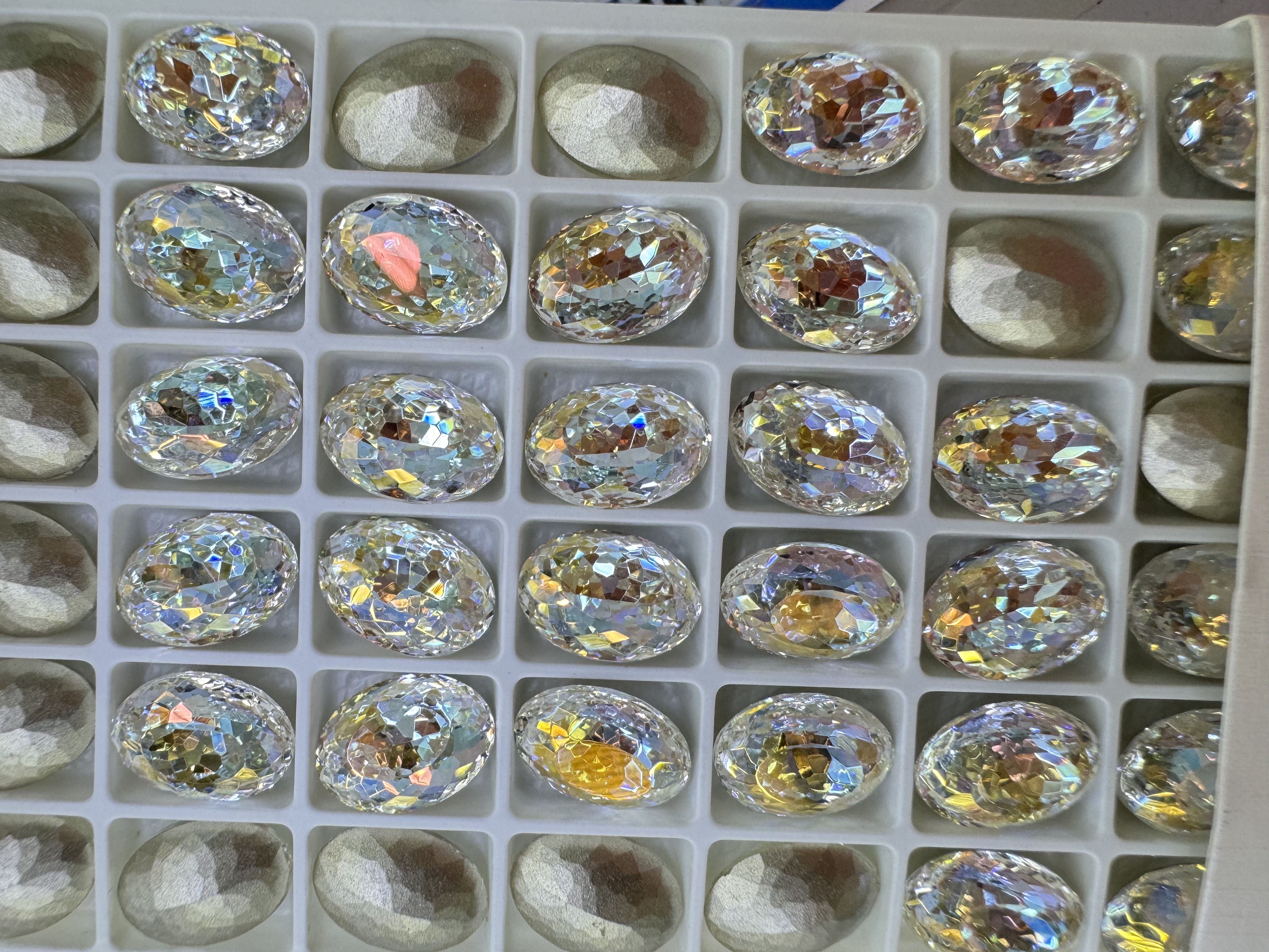 鸟巢切鸽子蛋美甲钻饰品， DIY饰品配件 创意玻璃配件 玻璃水晶饰品元素 精美耐用 配件玻璃水晶手工制作专用详情图2