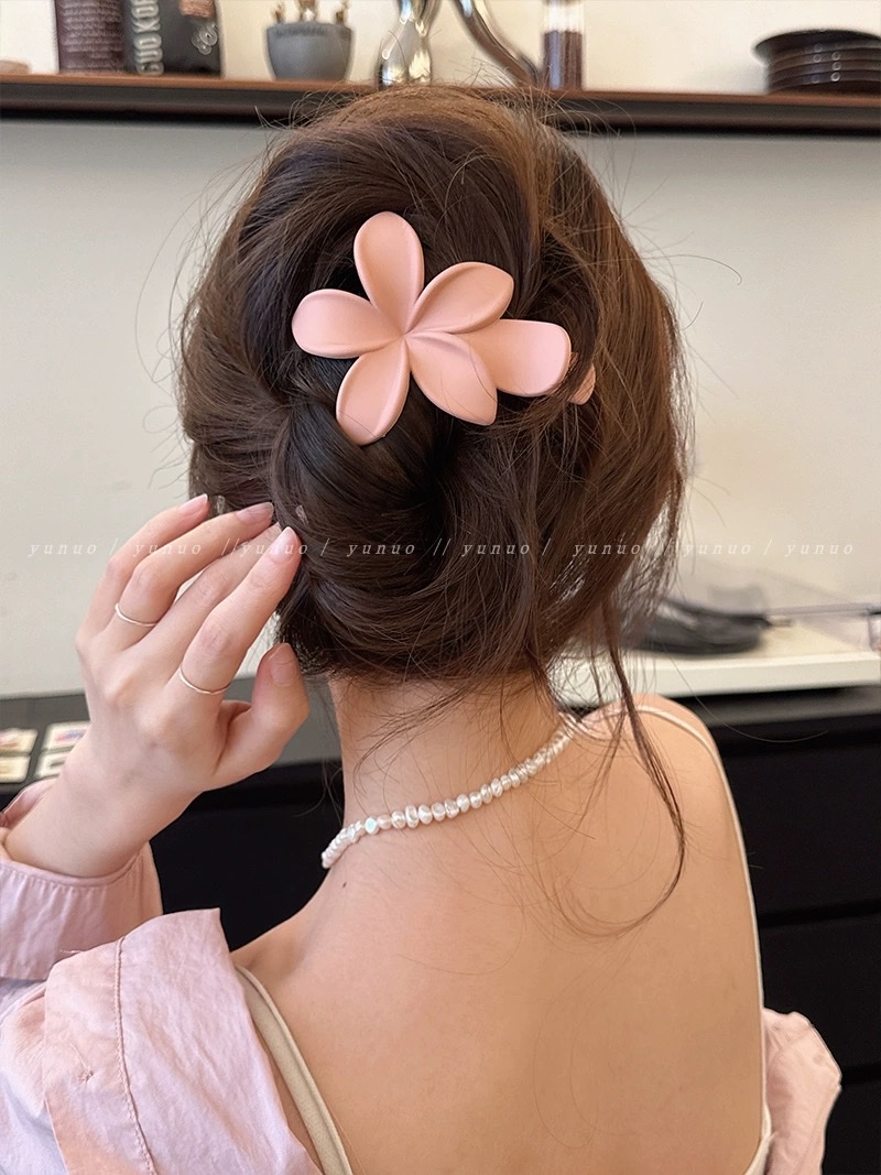 New crested duck hair clip and Grid-colored hair clips and accessories detail image 4