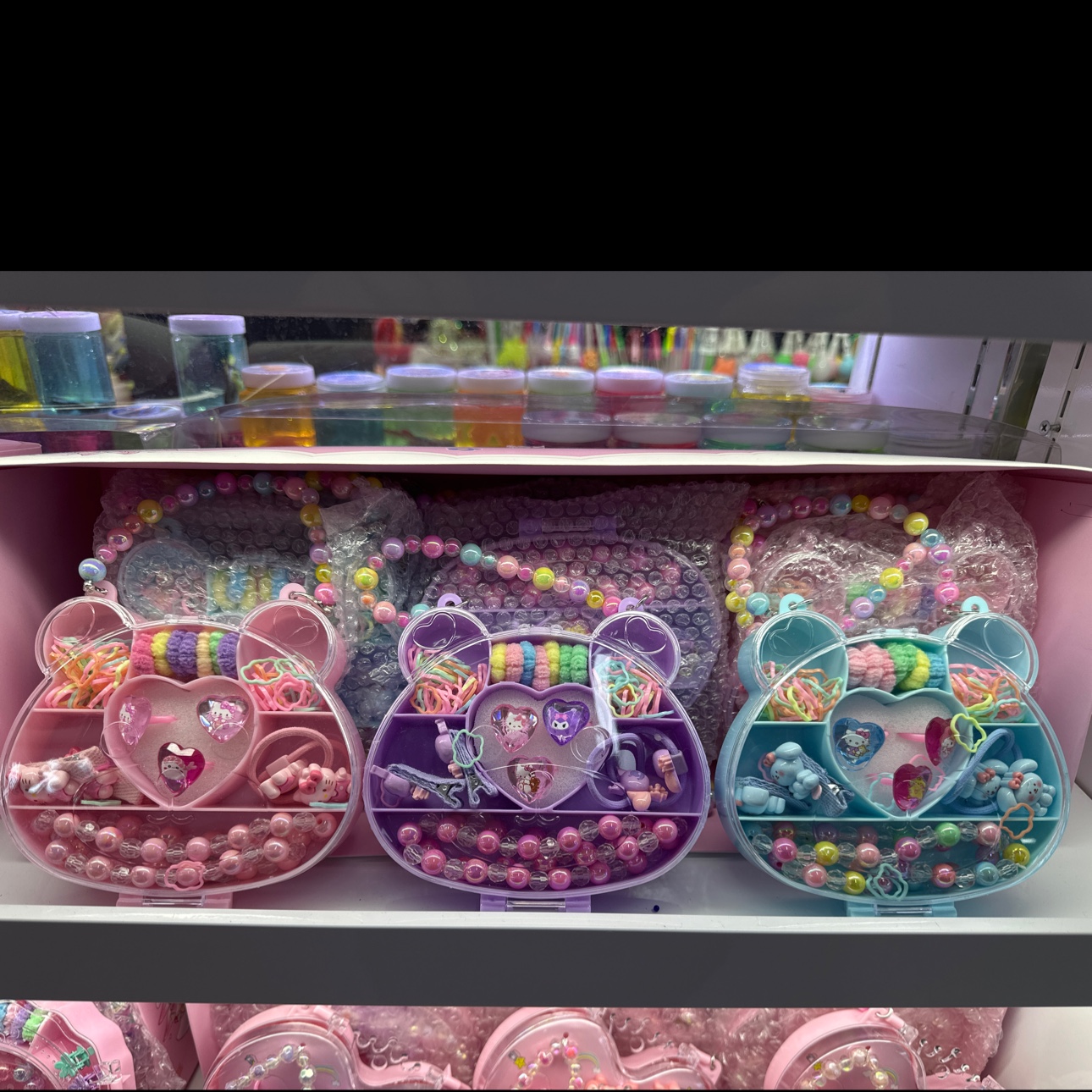 儿童创意益智手工DIY串珠手链项链戒指串珠拼豆软陶片扭扭棒毛绒材料包 DIY手工制作扭扭棒玩具套装详情图4