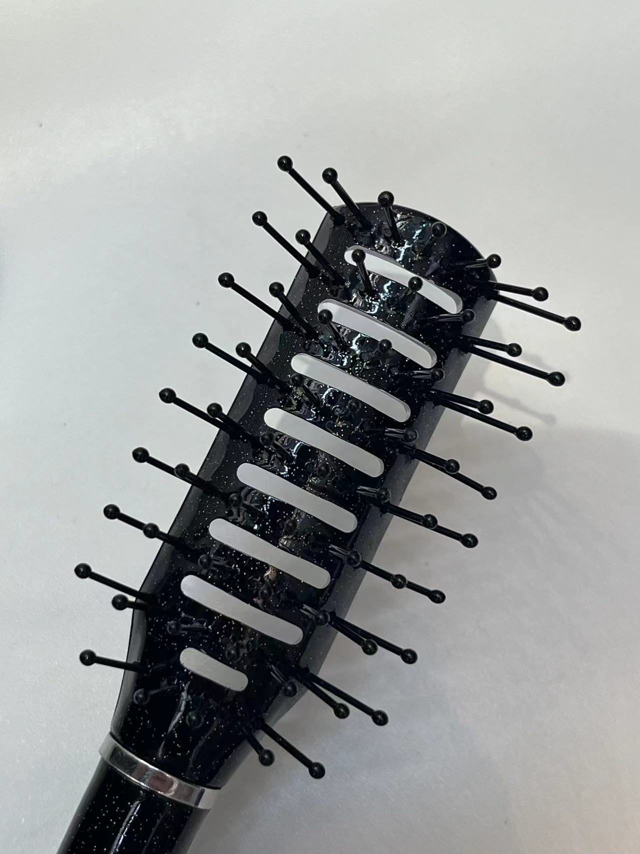 木质气垫梳礼盒套装批发 玩具梳子儿童可爱款 氣墊梳护发防静电家用便携白底实物图