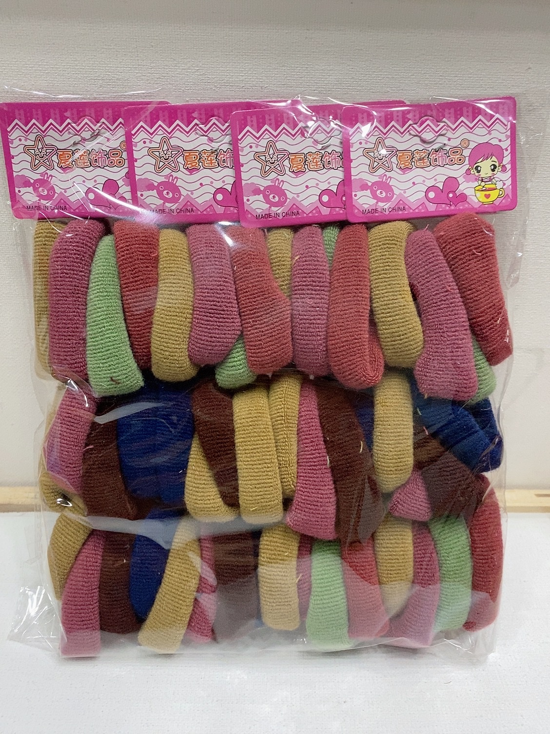 饰品DIY必备 打底发绳 头绳发饰 简约耐用 发绳多色可选 时尚潮流发饰发绳白底实物图