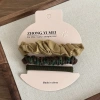 Three pieces of the same style as Zhang Xiaohui's checked French hair band, pillow, hair tie, non-damaging silk hair accessory, large intestine hair tie for women Item Picture