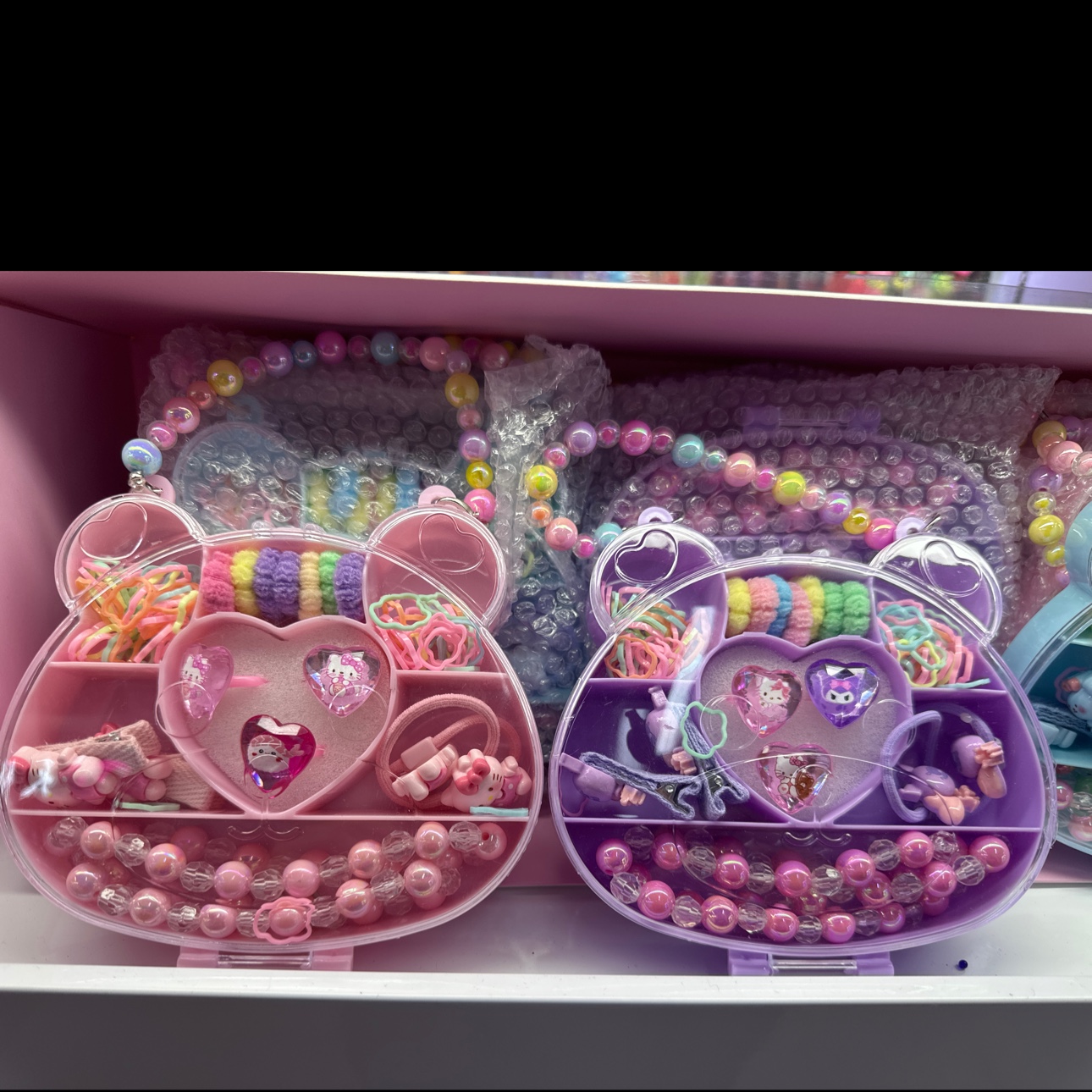 儿童创意益智手工DIY串珠手链项链戒指串珠拼豆软陶片扭扭棒毛绒材料包 DIY手工制作扭扭棒玩具套装详情图3