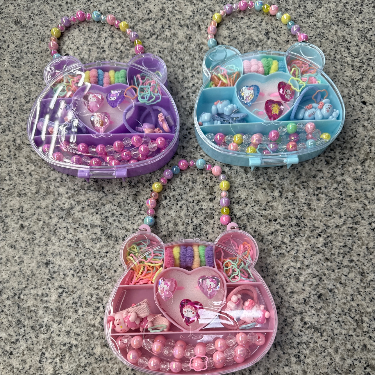 儿童创意益智手工DIY串珠手链项链戒指串珠拼豆软陶片扭扭棒毛绒材料包 DIY手工制作扭扭棒玩具套装细节图