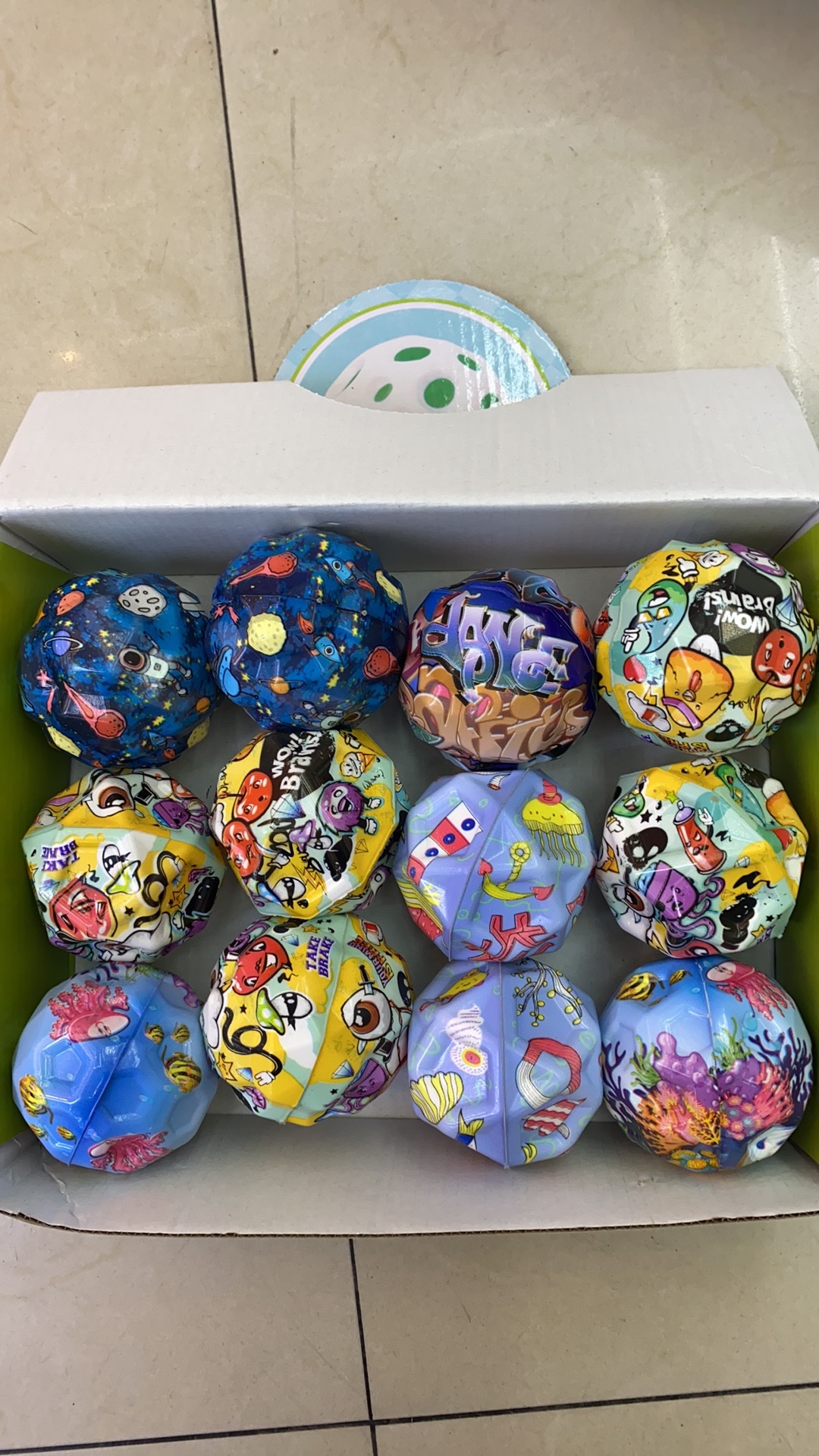 星空高弹力球PU弹力球儿童玩具洞洞球彩泥弹力球跳跳球详情图5