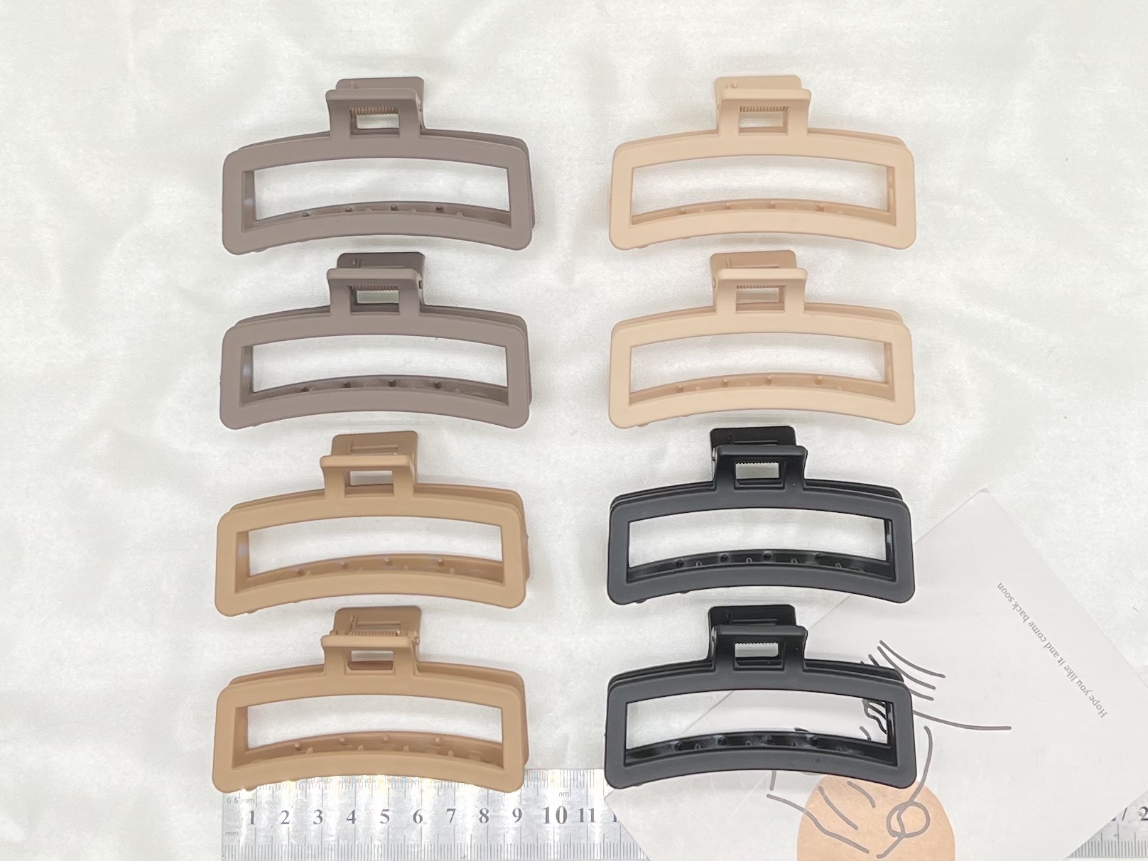 邂逅美拉德~磨砂抓夹大号高级感发夹女2024新款后脑勺鲨鱼夹发饰创亿 081创意饰品