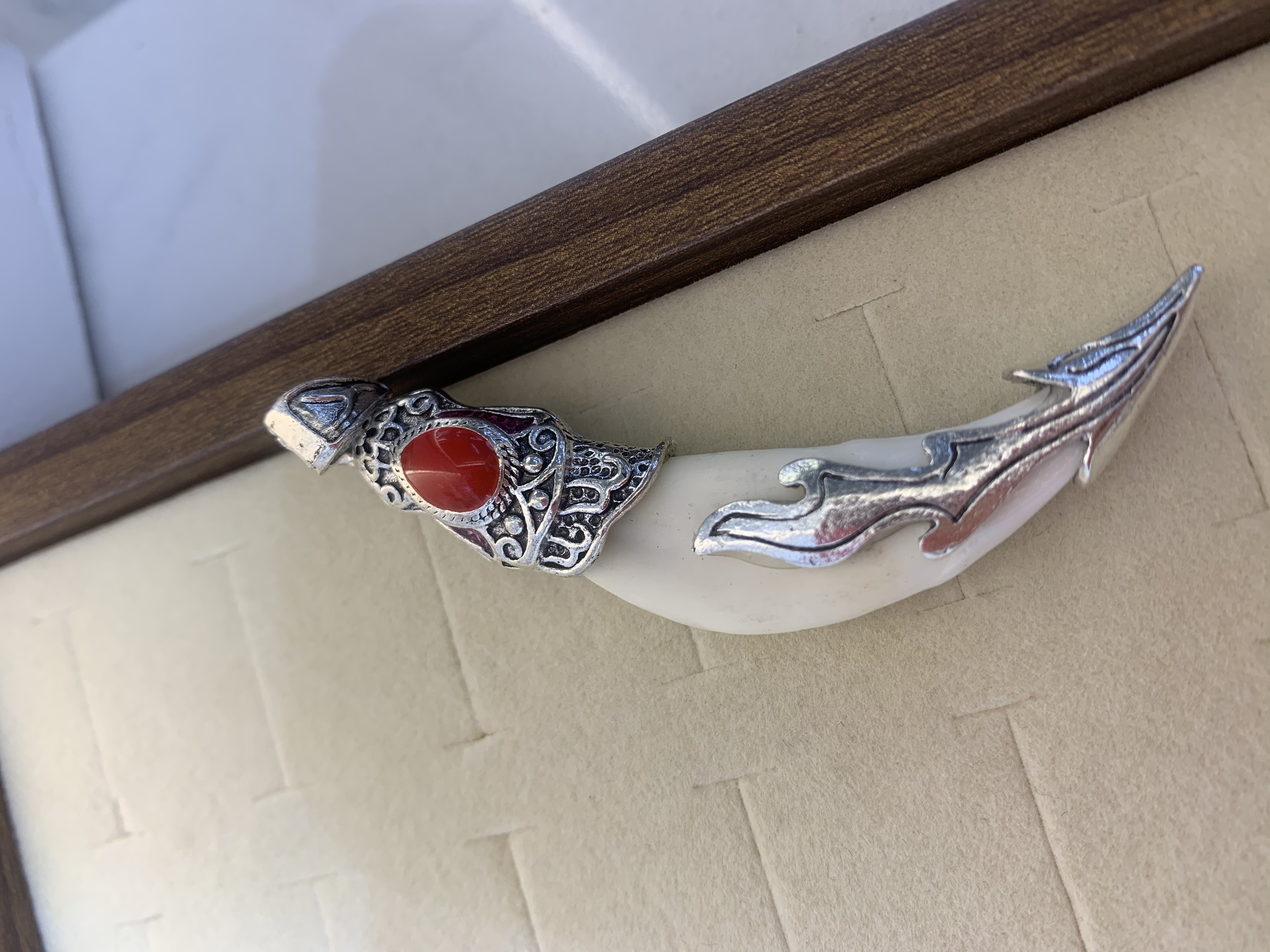 狗牙小鱼吊坠佛祖头像项链 高级锆石饰品项饰 不锈钢吊坠精致配件 时尚潮流个性首饰锆。个性狗牙齿配件饰品详情图4