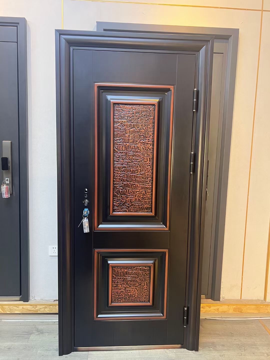 Steel security door  entrance door 