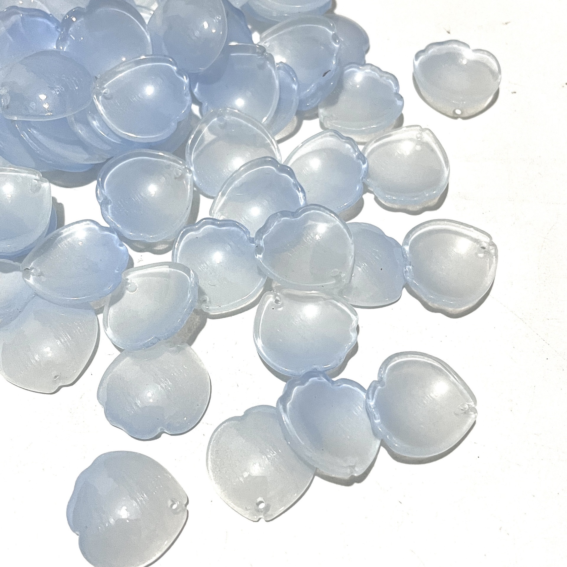 琉璃19*20mm芍药花瓣琉璃古风diy发簪头饰汉服簪子自制材料配 细节图