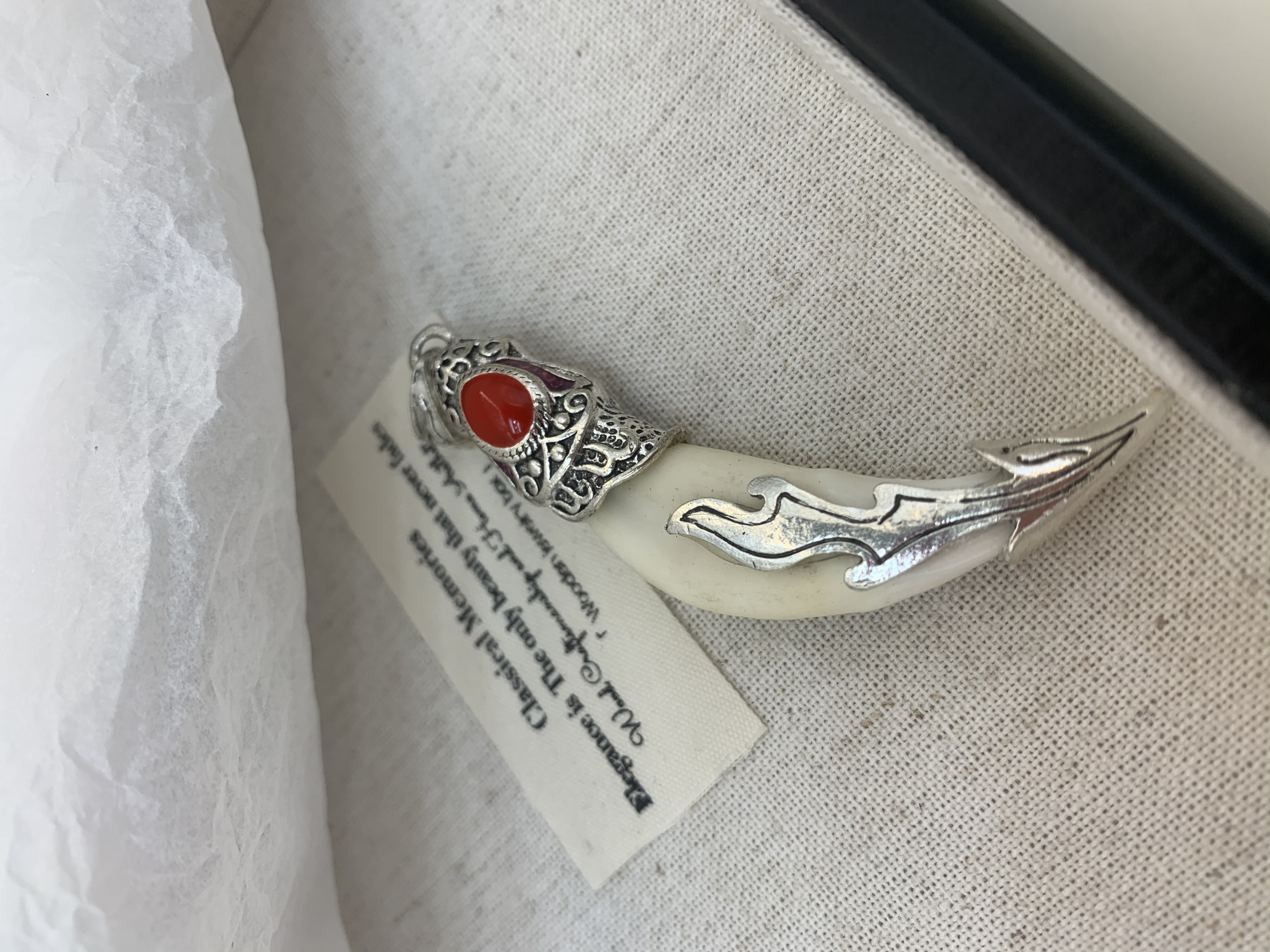 狗牙小鱼吊坠佛祖头像项链 高级锆石饰品项饰 不锈钢吊坠精致配件 时尚潮流个性首饰锆。个性狗牙齿配件饰品详情图5