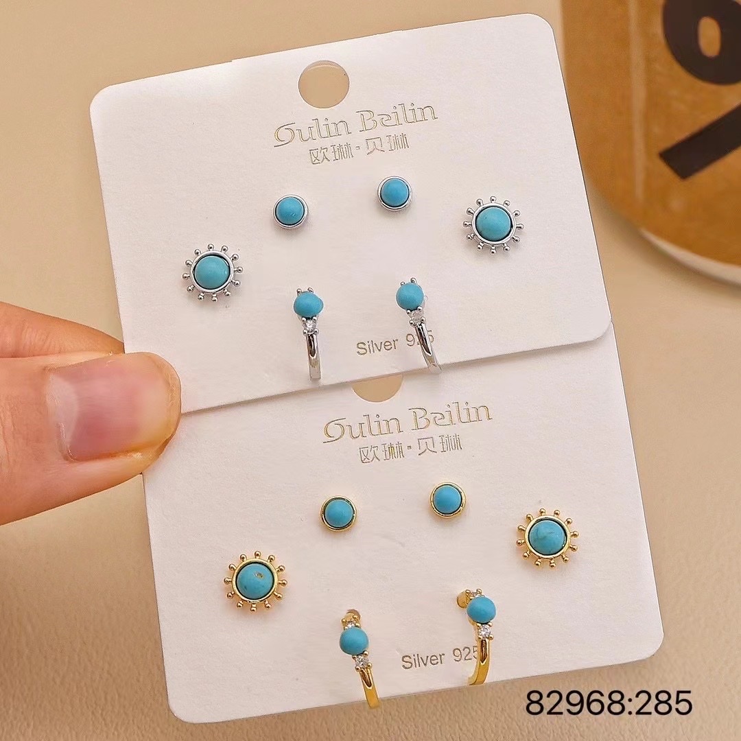 饰品/耳饰/耳钉/925纯银耳钉/耳钉女长款气质细节图