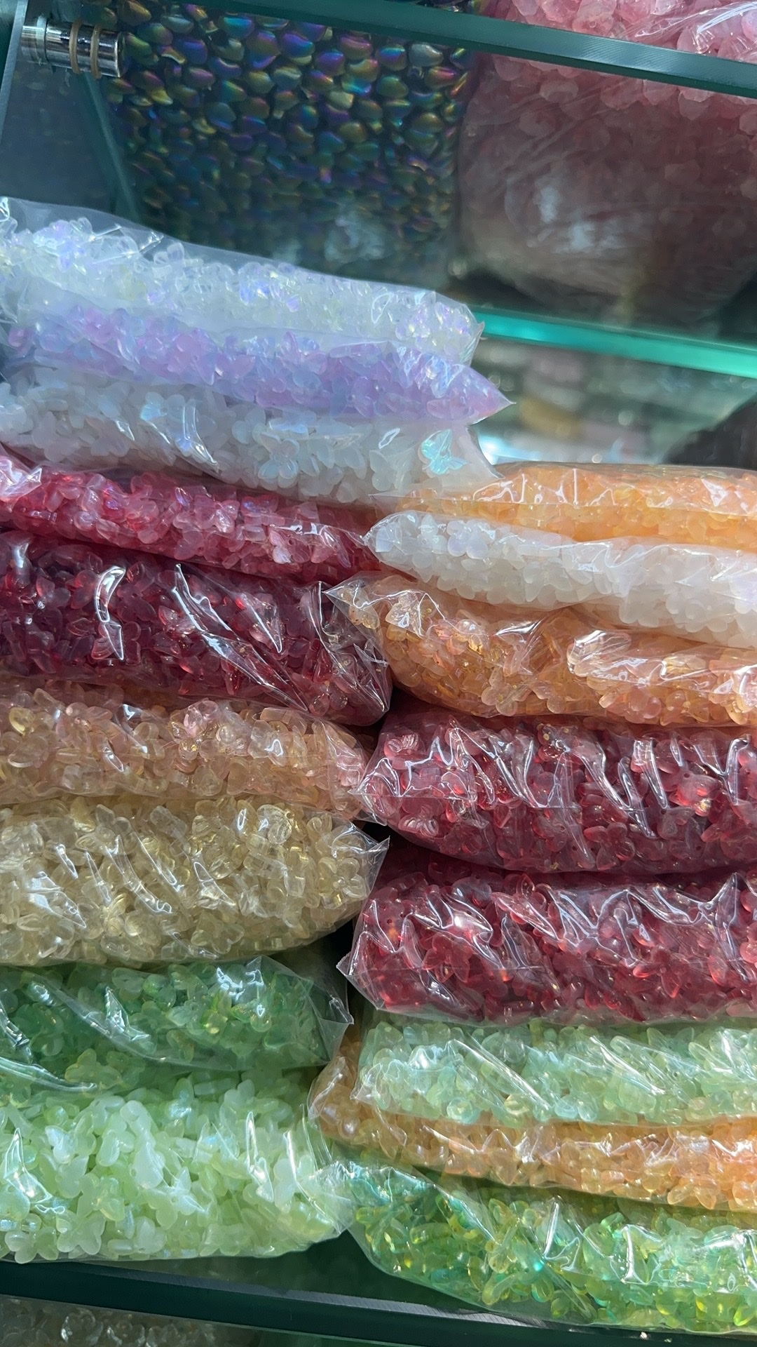 7*15立体蝴蝶发簪配件材料批发 古风饰品配件手工材料捷克琉璃珠 琉璃国风仿玉详情图8