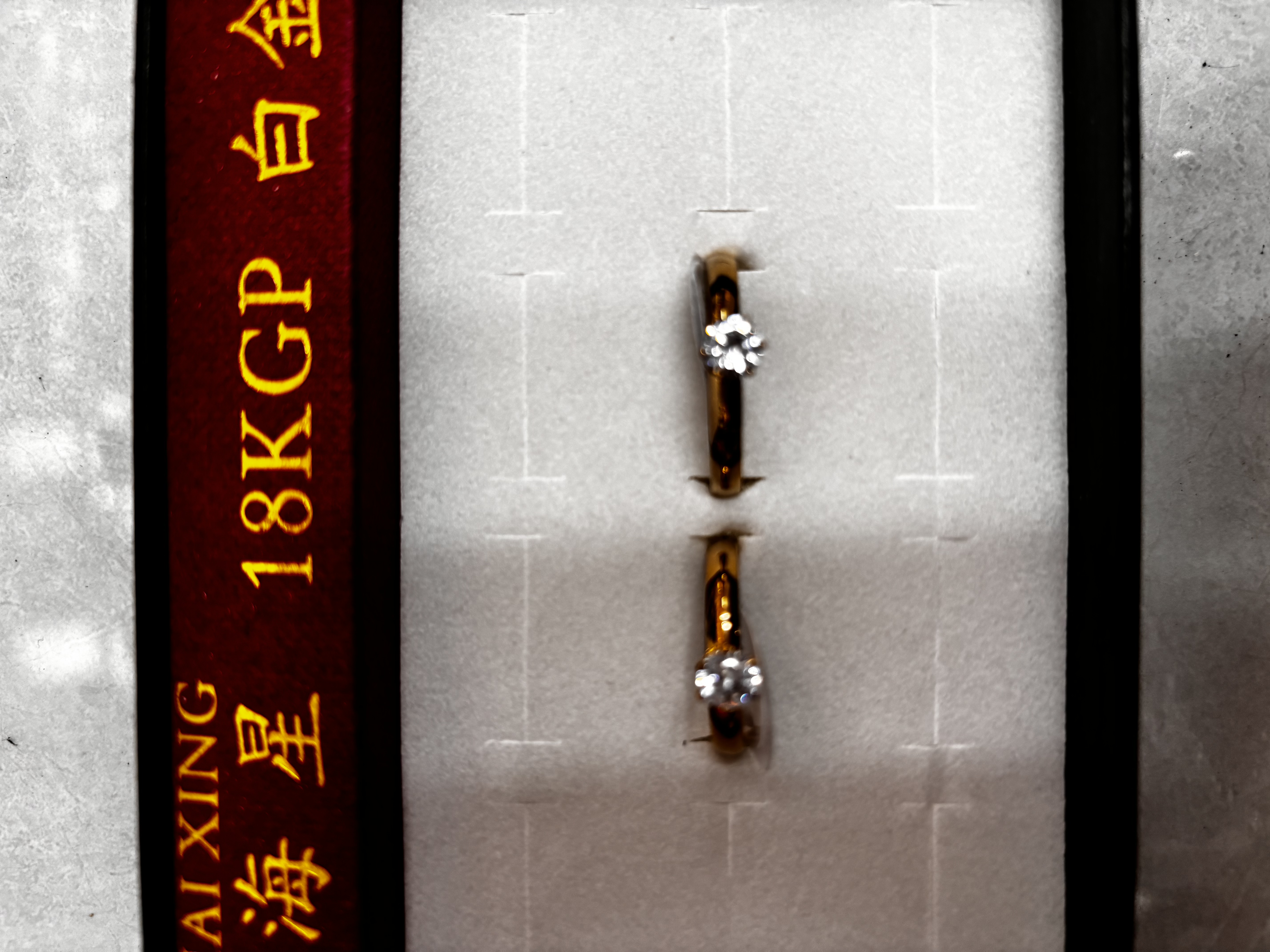 不锈钢24K镀金戒指 锆石个性钻石精致时尚 高贵典雅 独特设计 手工精制戒指产品图