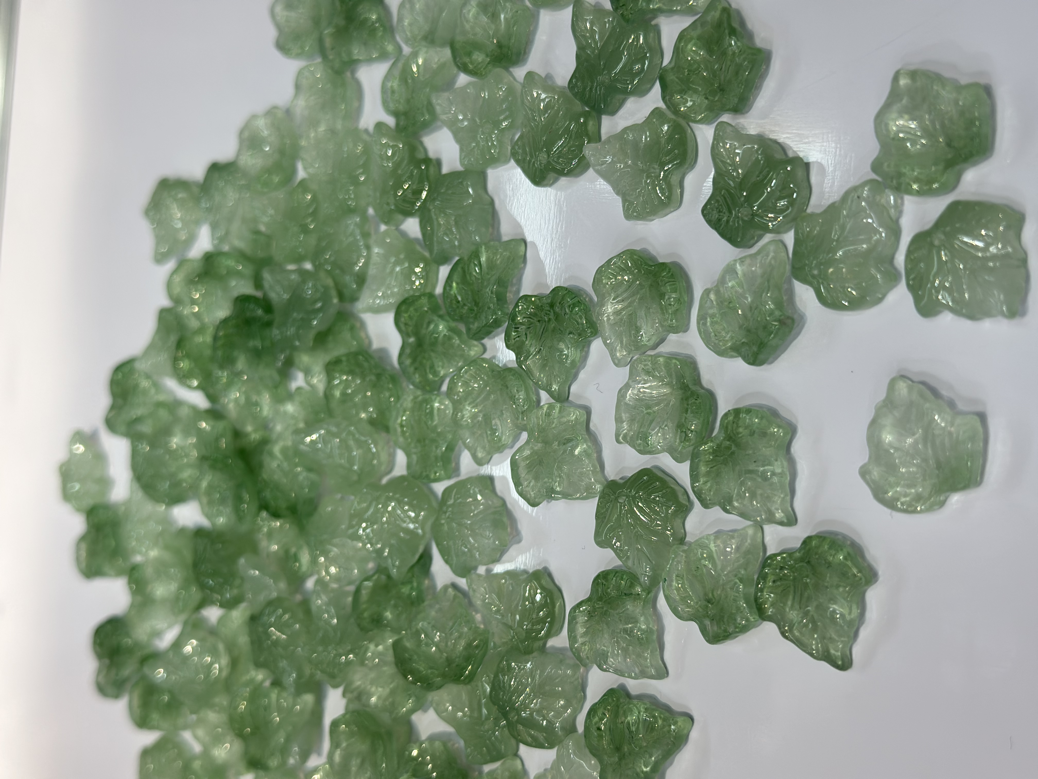 琉璃叶子diy饰品手工葫芦叶葡萄叶古风发簪琉璃花瓣饰品材料 
