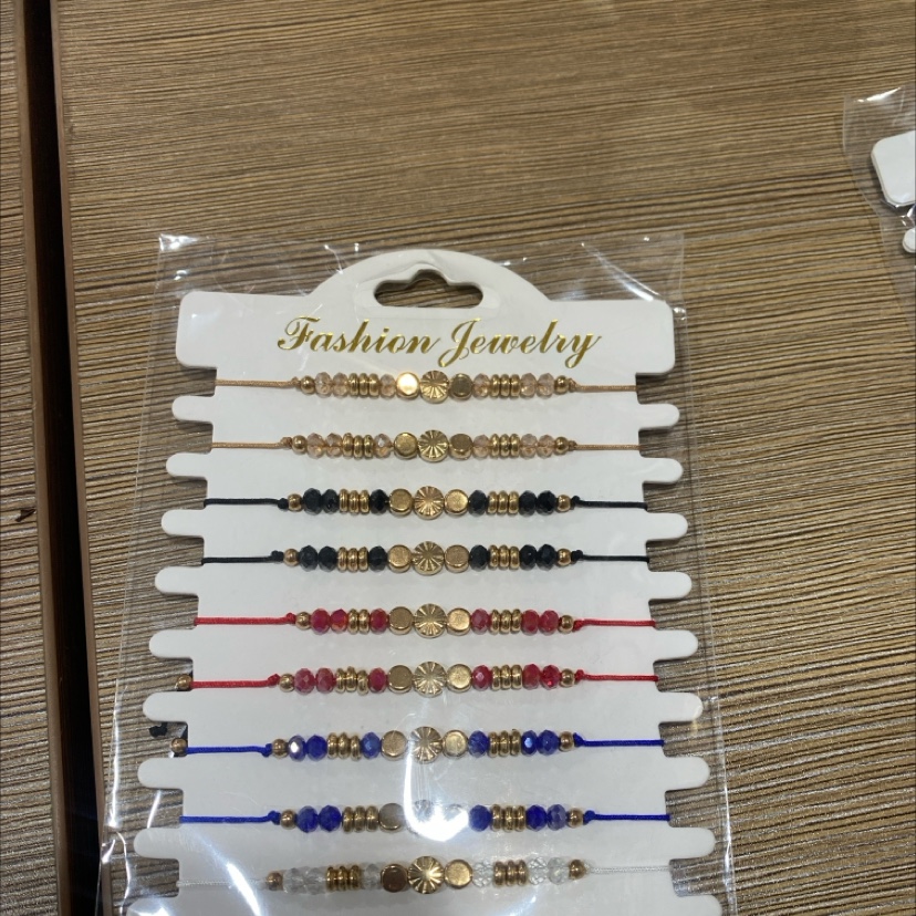 水晶米珠水钻松石合金手链项链，厂家直销，爆款手链挂件挂件手机链详情图6