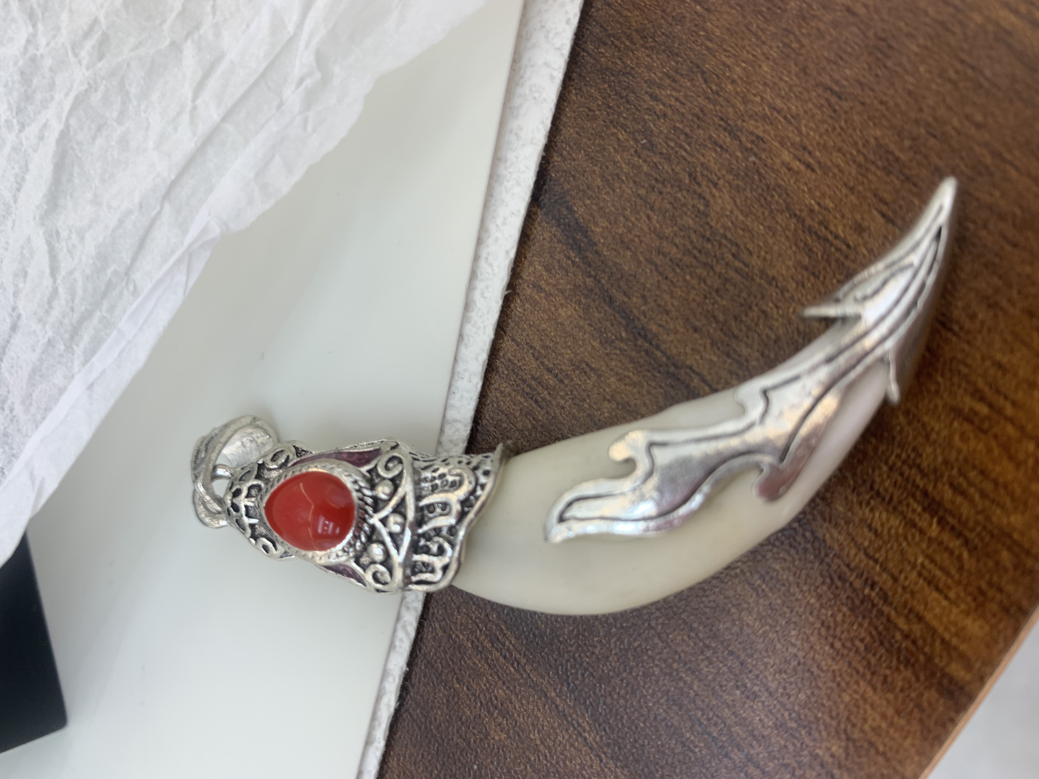 狗牙小鱼吊坠佛祖头像项链 高级锆石饰品项饰 不锈钢吊坠精致配件 时尚潮流个性首饰锆。个性狗牙齿配件饰品详情图3